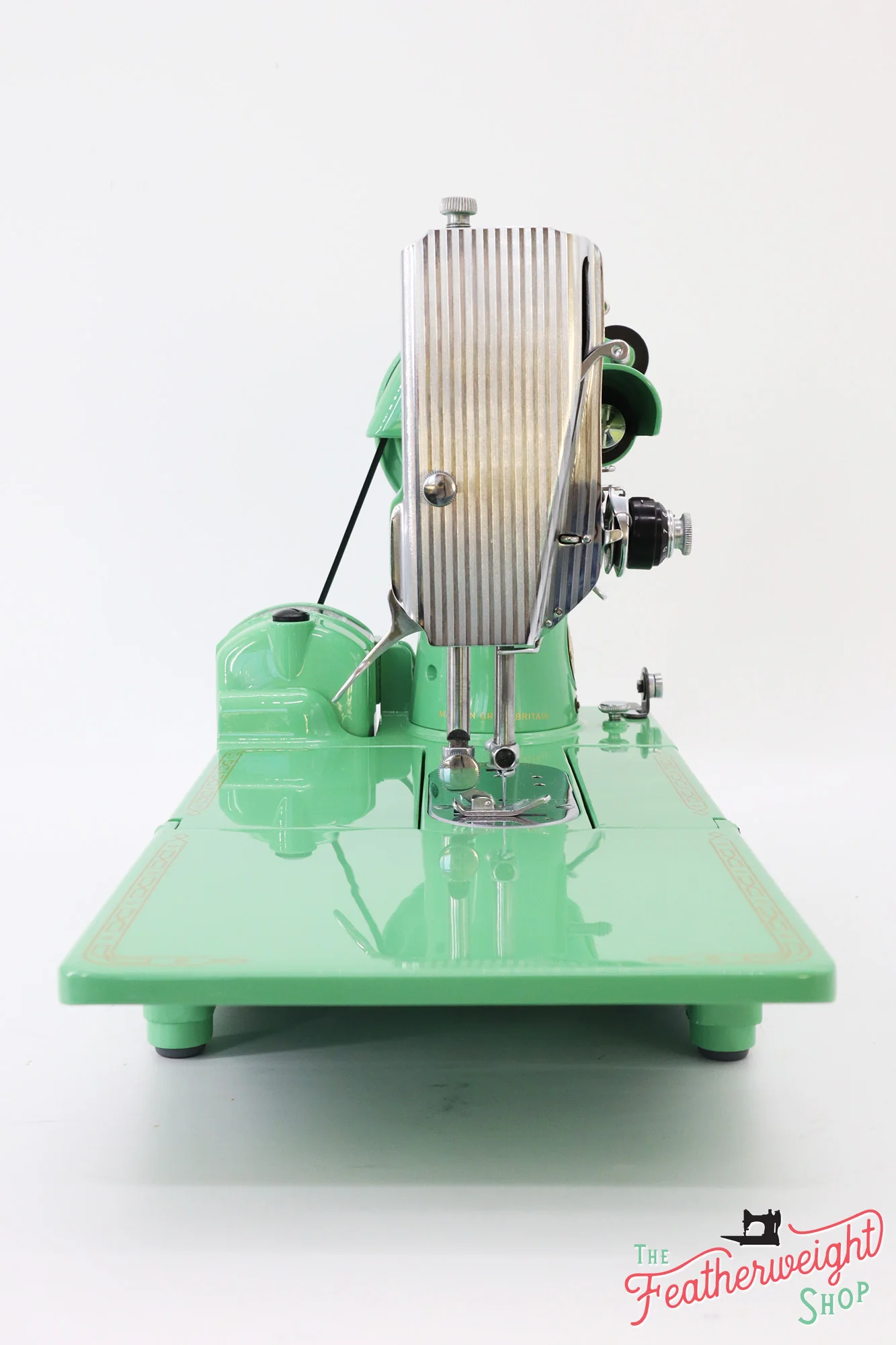 Singer Featherweight 222K Sewing Machine EK6348** - Fully Restored in 'Jadeite Milky Green' - Image 5