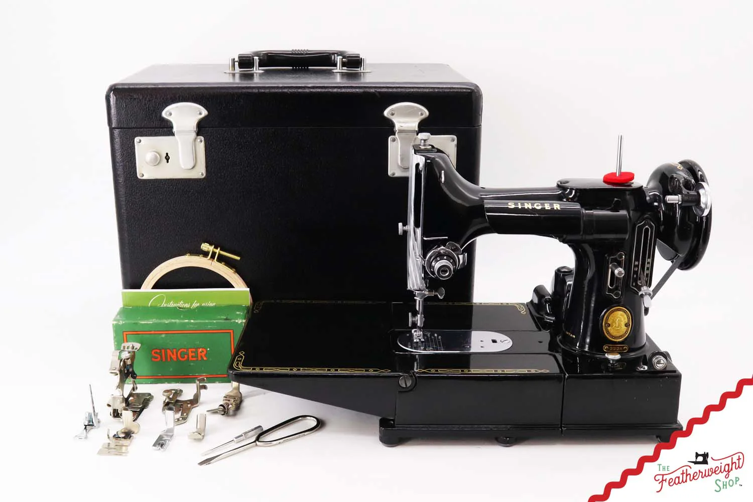 Singer Featherweight 222K Sewing Machine - EK6360**, 1955 - Image 2