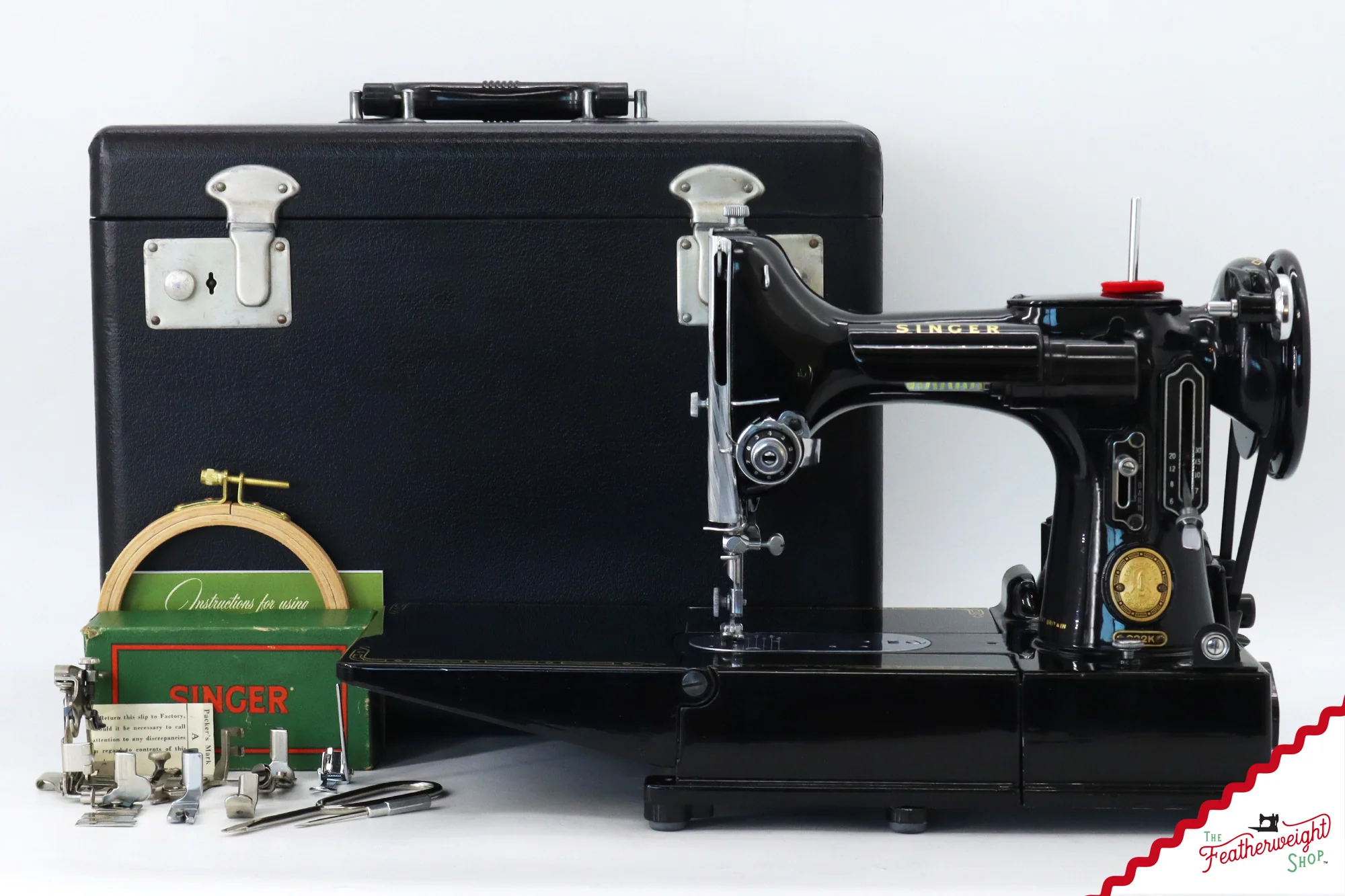 Singer Featherweight 222K Sewing Machine - EL17788*, 1956 - Image 2