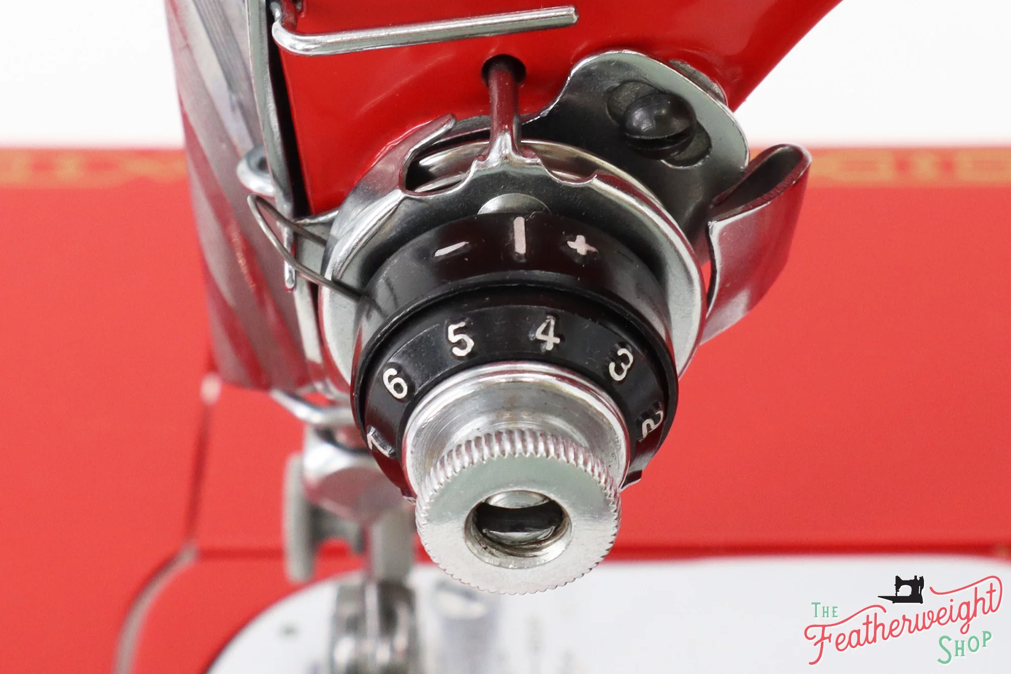 Singer Featherweight 222K Sewing Machine EM6022** - Fully Restored in Happy Red - Image 19
