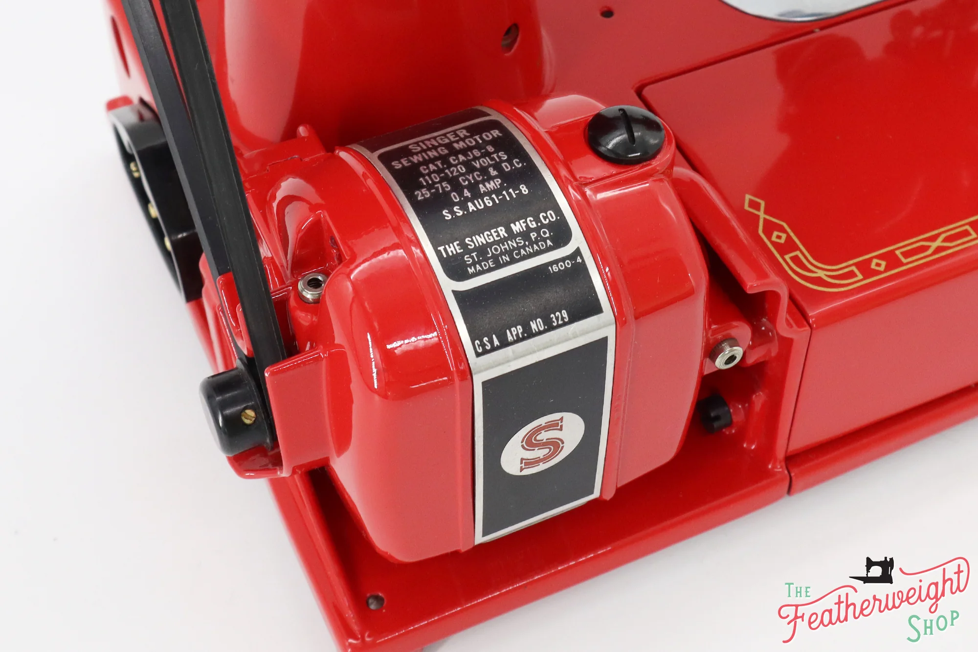 Singer Featherweight 222K Sewing Machine EM6022** - Fully Restored in Happy Red - Image 21