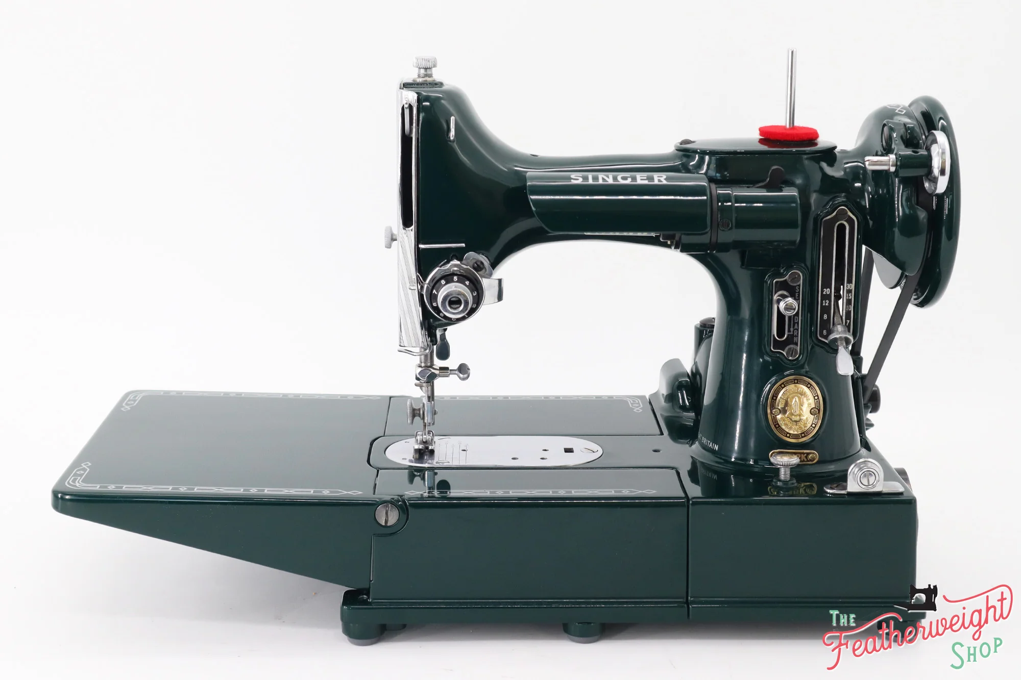Singer Featherweight 222K Sewing Machine EM6036** - Fully Restored in Evergreen - Image 5