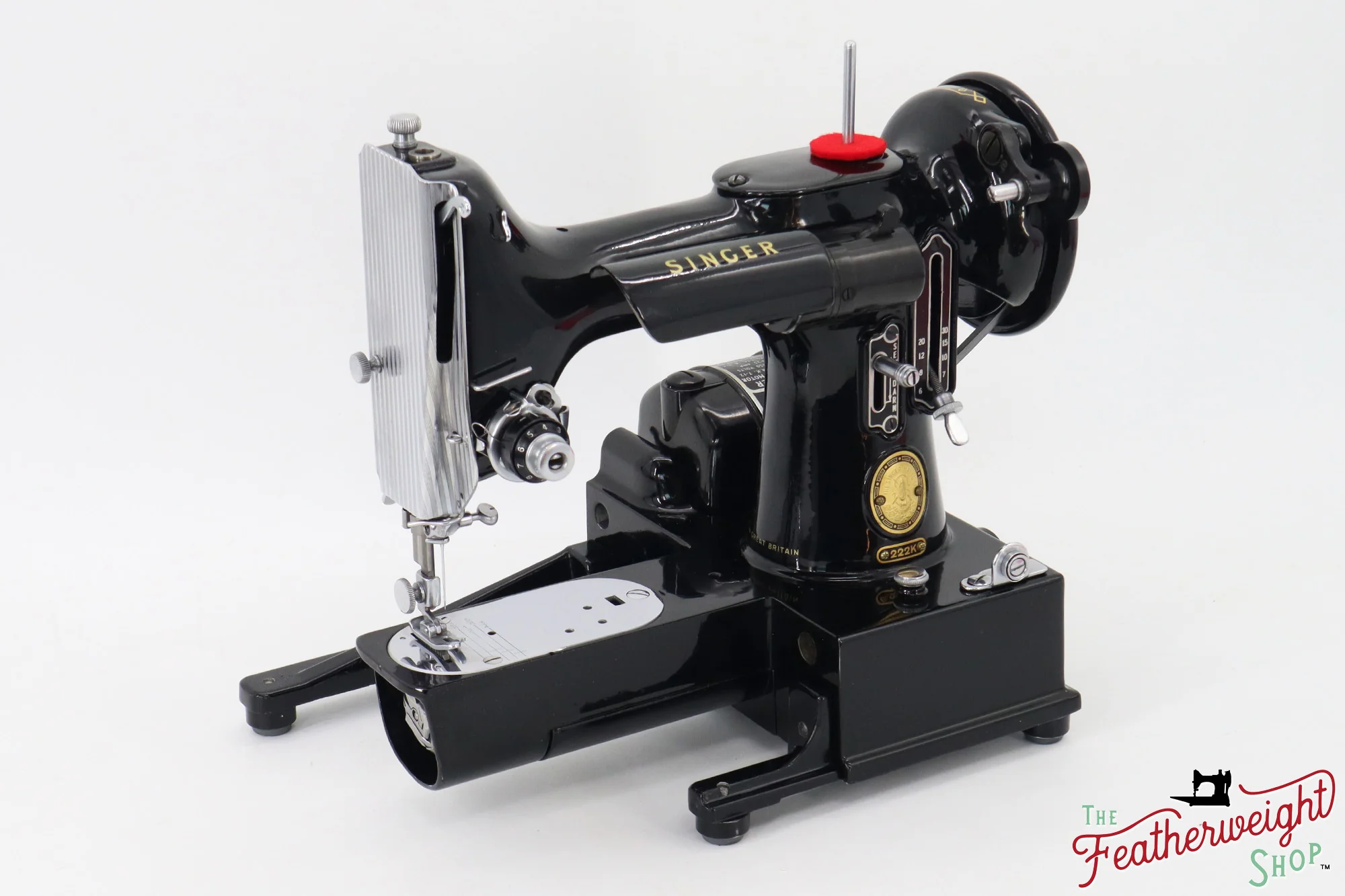 Singer Featherweight 222K Sewing Machine - EM6052**, 1957 - Image 3