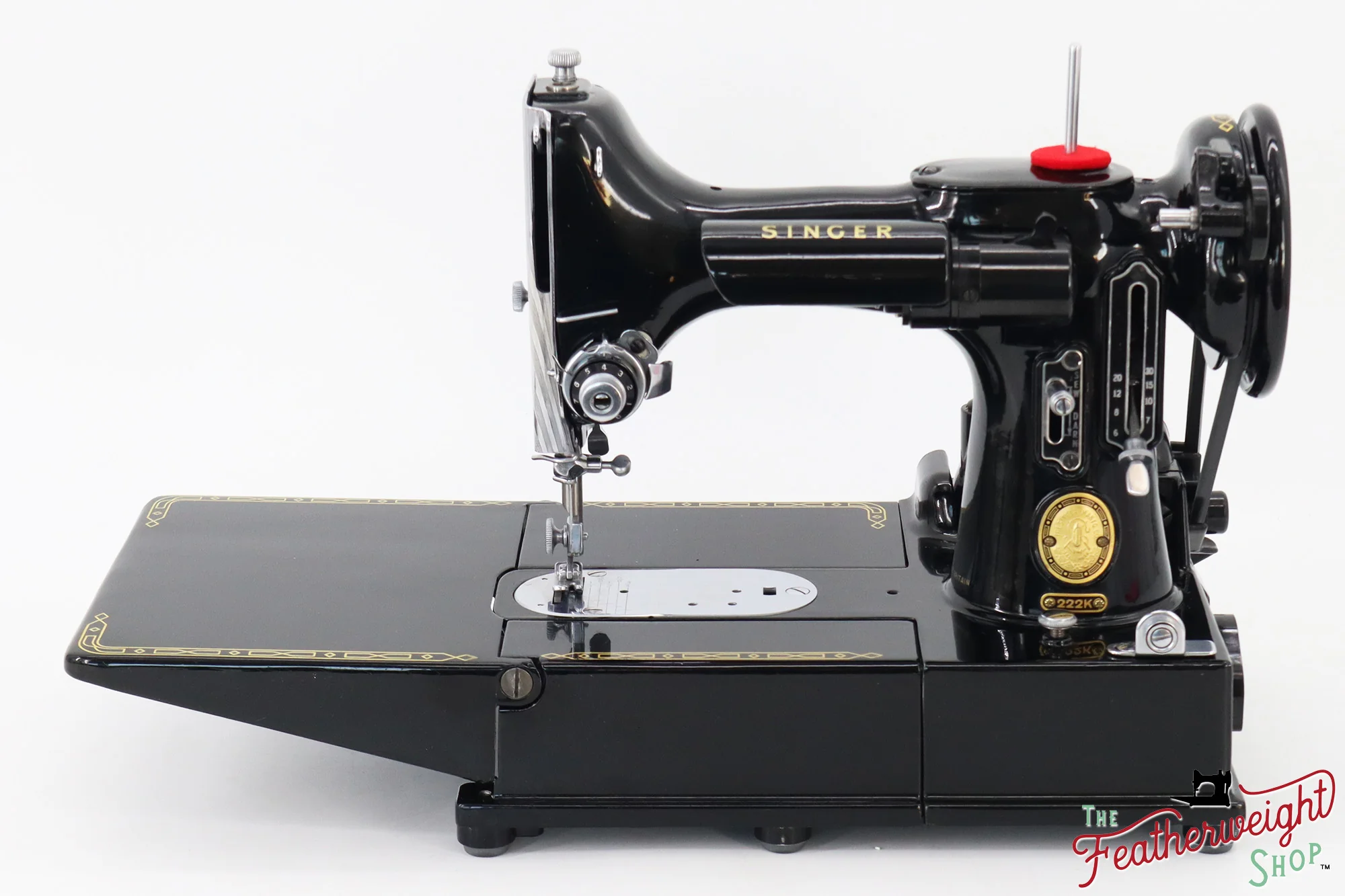 Singer Featherweight 222K Sewing Machine - EM6052**, 1957 - Image 4
