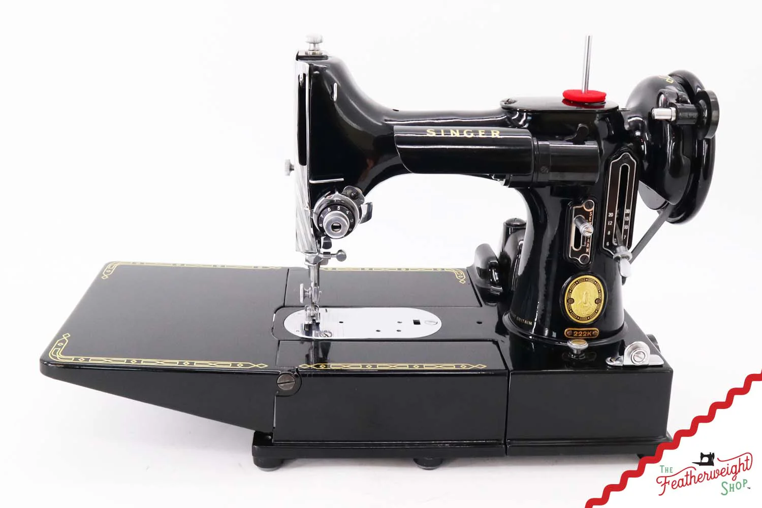 Singer Featherweight 222K Sewing Machine - EM6055**, 1957 - Image 3