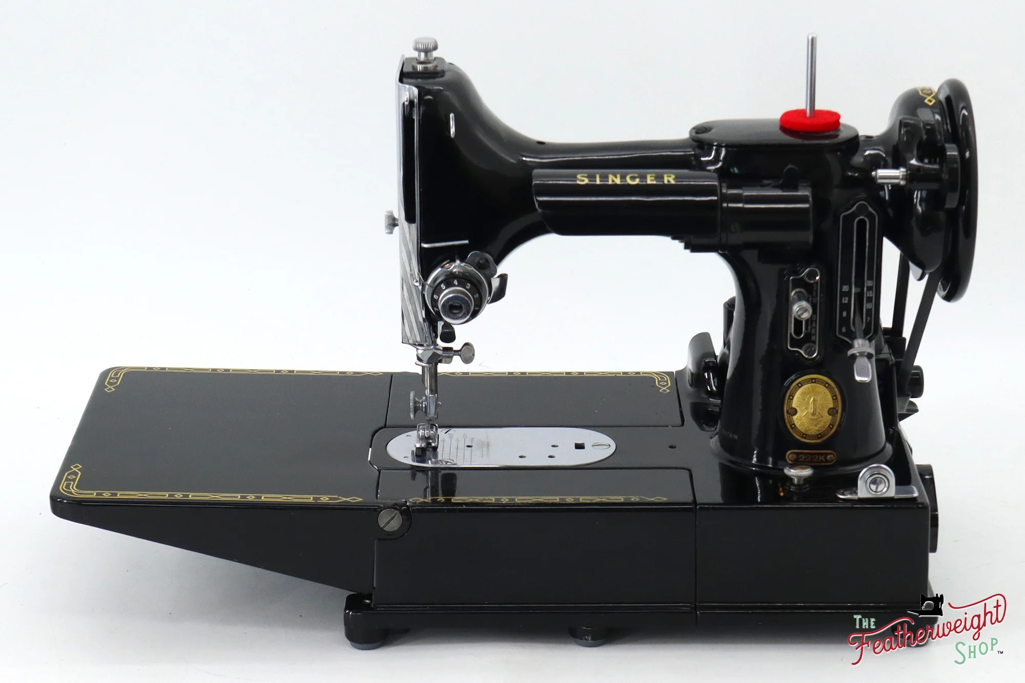 Singer Featherweight 222K Sewing Machine - EM6057**, 1957 - Image 4