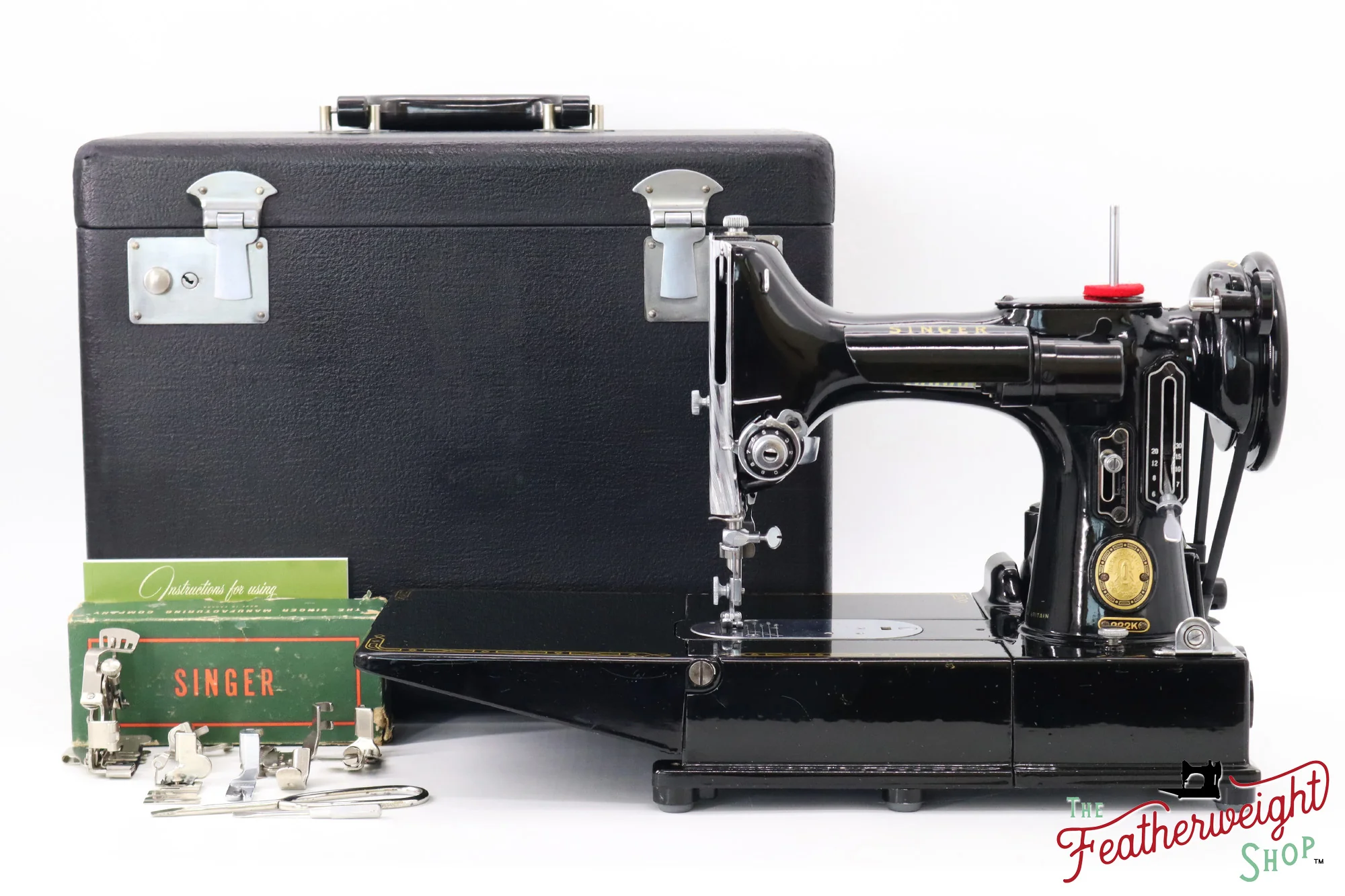 Singer Featherweight 222K Sewing Machine - EM959*** - 1957 - Image 3