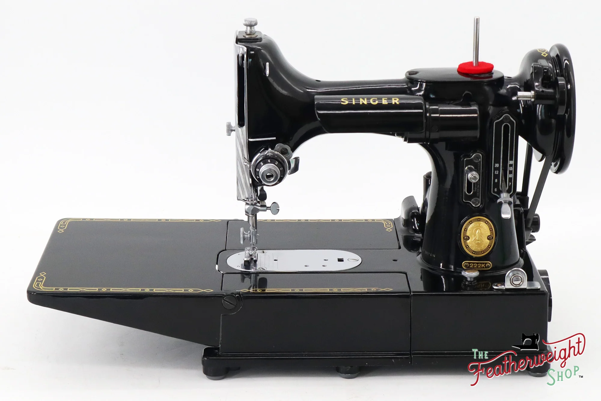 Singer Featherweight 222K Sewing Machine - EM9595**, 1957 - Image 3