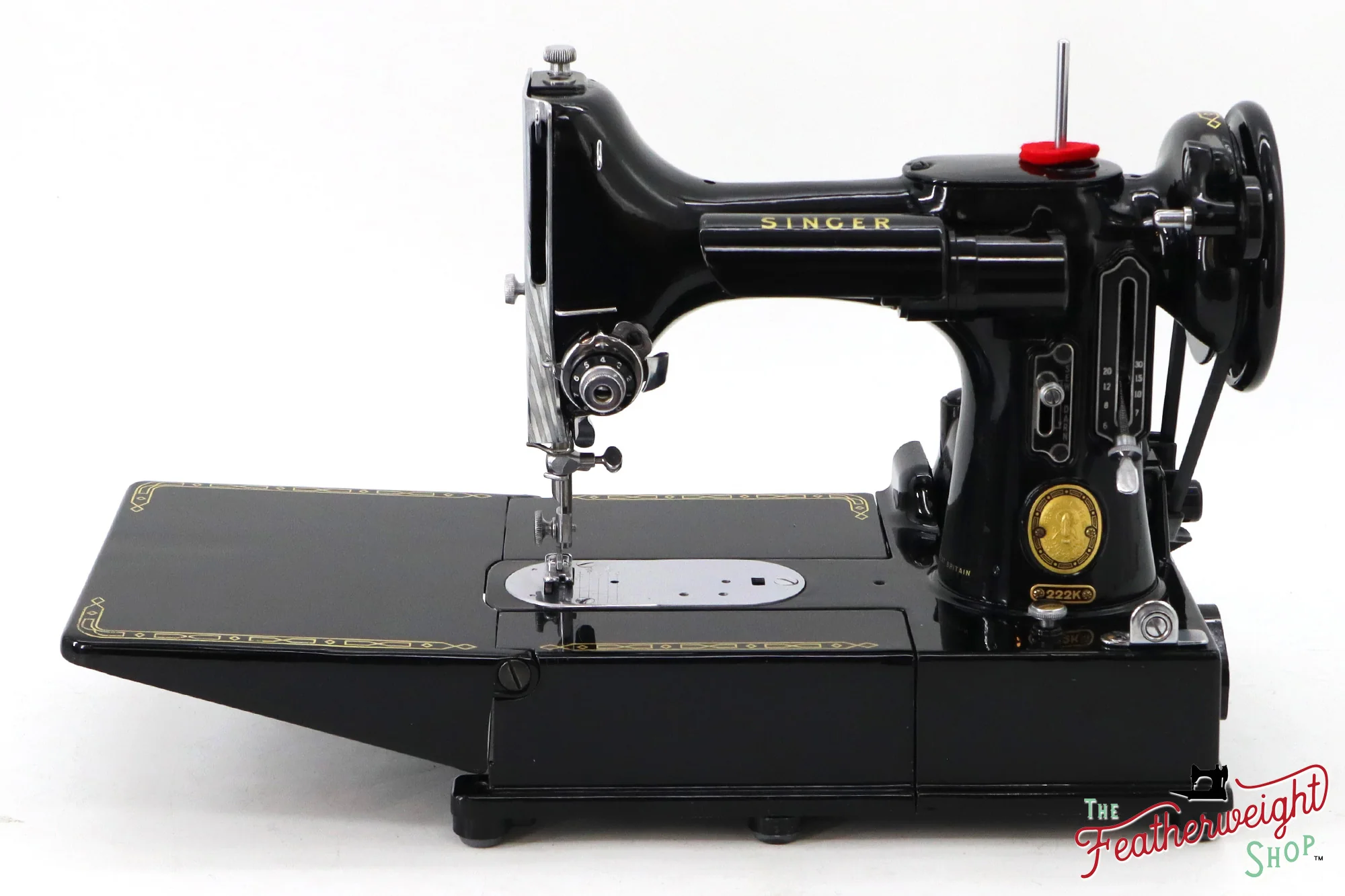 Singer Featherweight 222K Sewing Machine - EM9608**, 1957 - Image 3