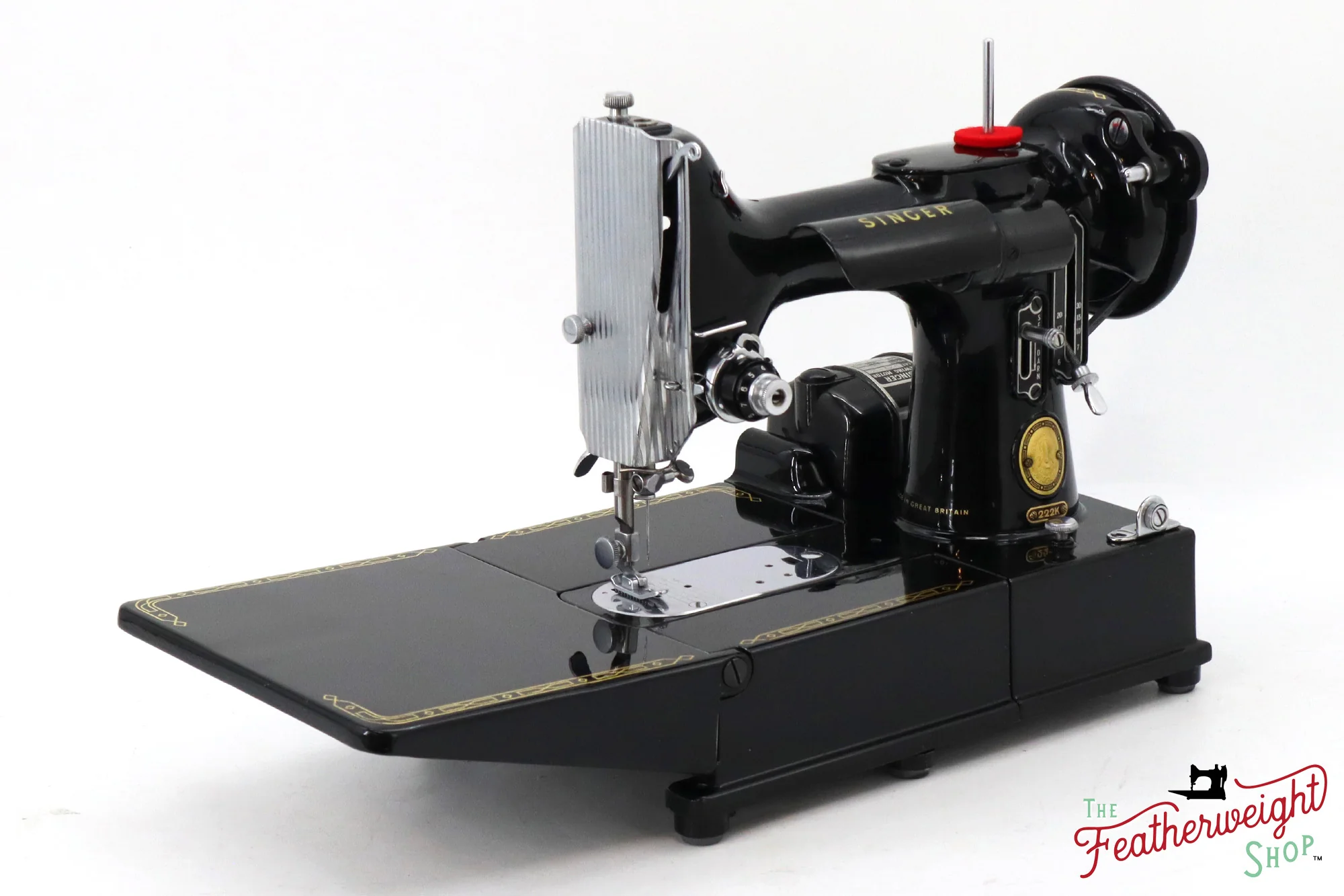Singer Featherweight 222K Sewing Machine - EM9608**, 1957 - Image 4