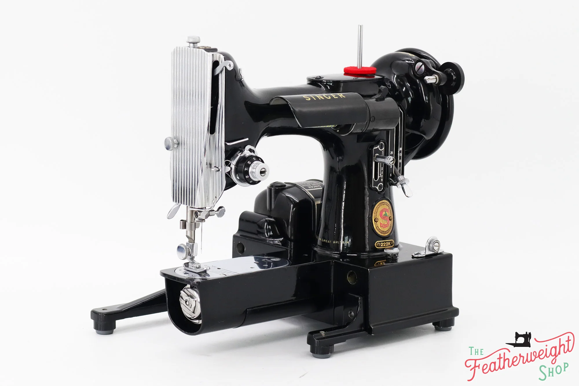 Singer Featherweight 222K Red 'S' Sewing Machine - EN139*** - 1958 - Image 2