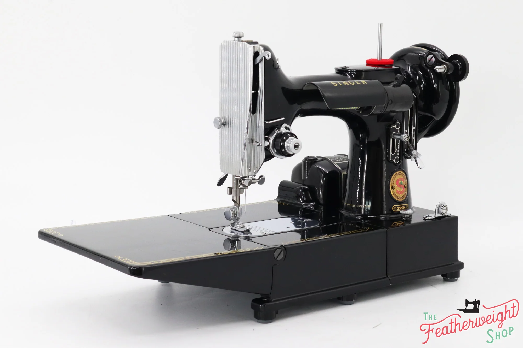 Singer Featherweight 222K Red 'S' Sewing Machine - EN139*** - 1958 - Image 3
