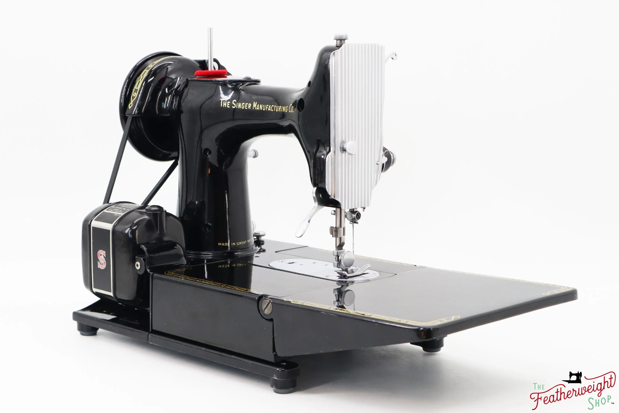 Singer Featherweight 222K Sewing Machine, Red 'S' - EP7606** - 1959 - Image 7
