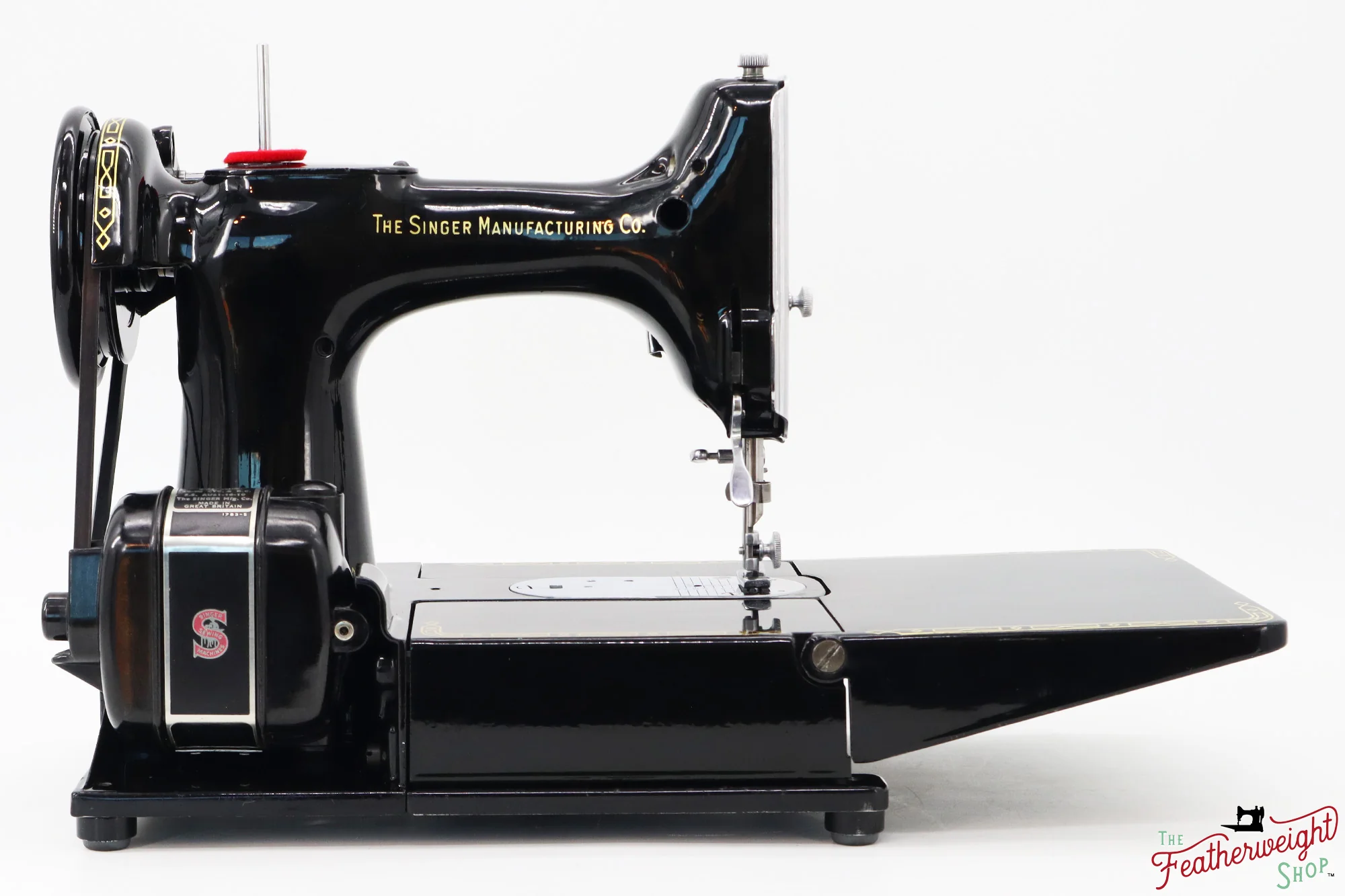 Singer Featherweight 222K Sewing Machine, Red 'S' - EP7606** - 1959 - Image 8