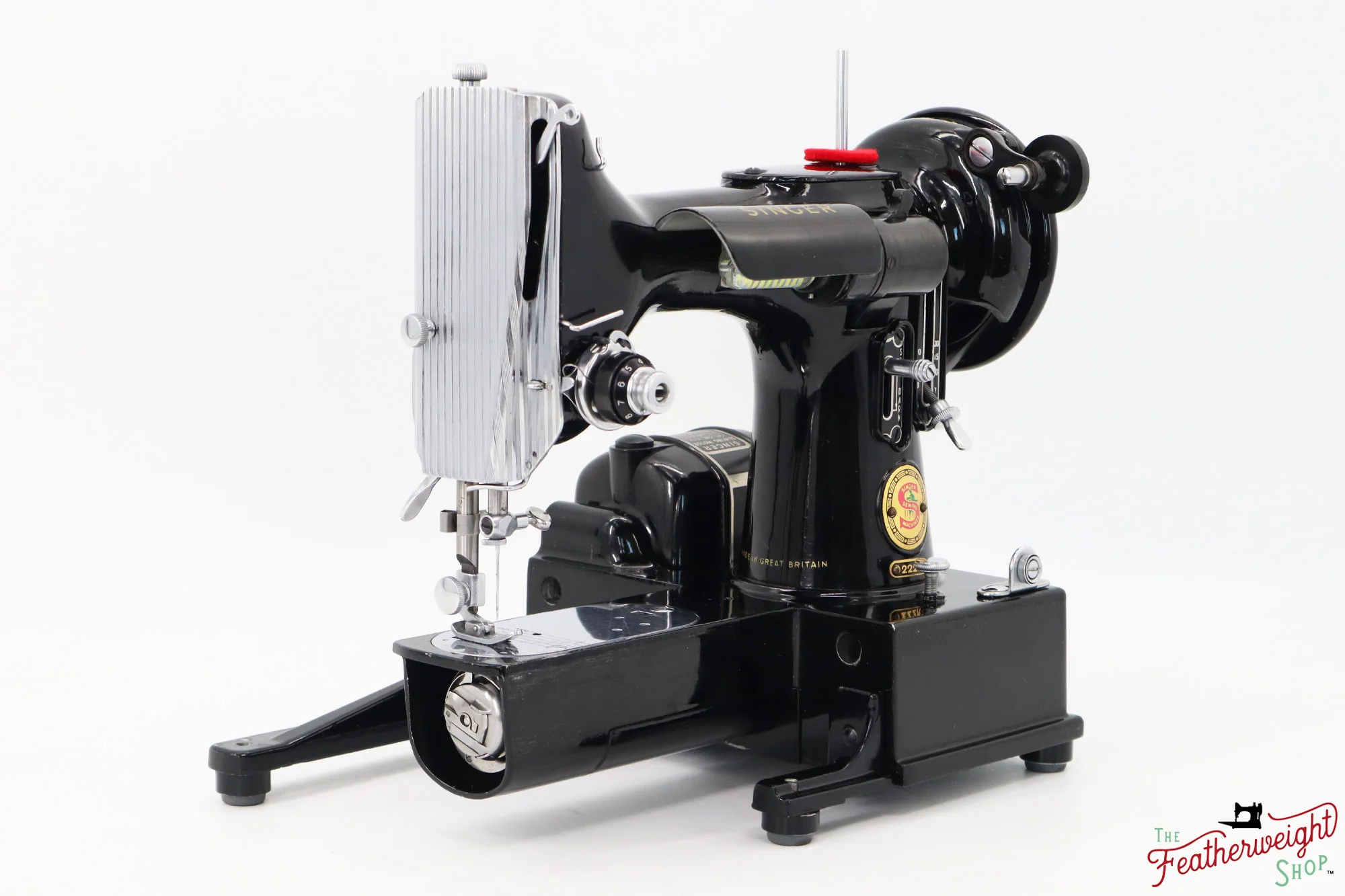 Singer Featherweight 222K Sewing Machine, Red 'S' - EP5433** - 1959 - Image 2