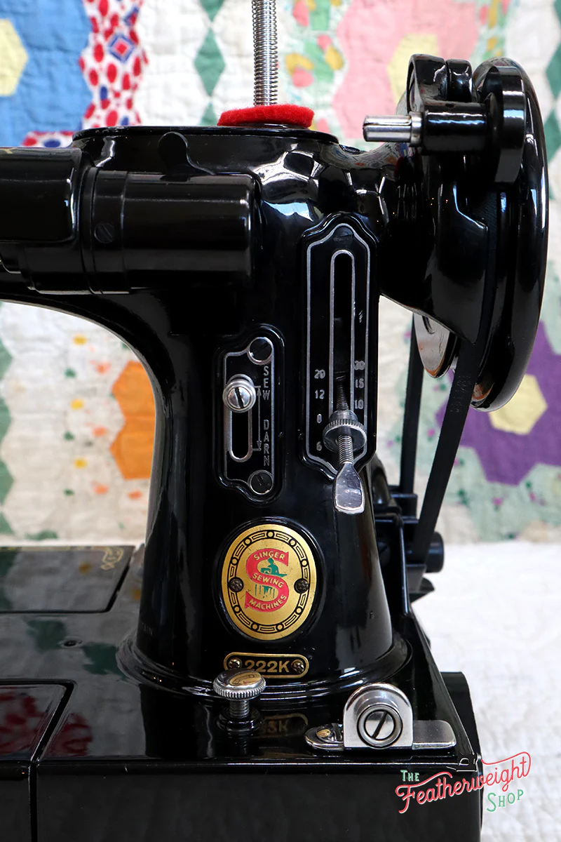 Singer Featherweight 222K Sewing Machine, RED "S" EP759*** - Image 15