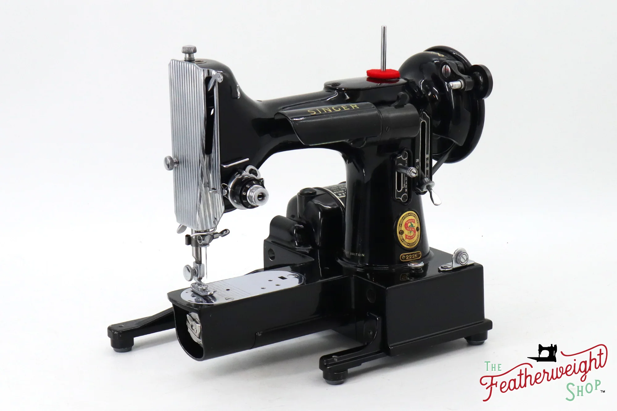 Singer Featherweight 222K Sewing Machine, Red 'S' - ER0236** - 1960 - Image 3