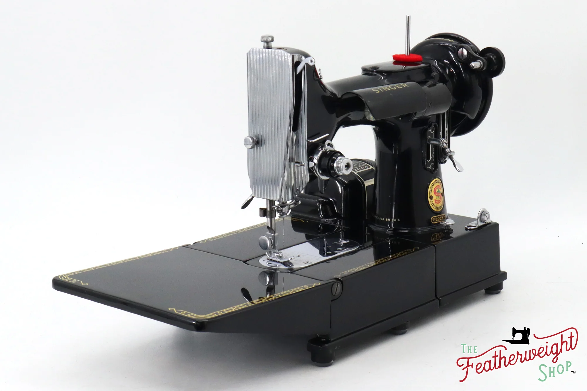 Singer Featherweight 222K Sewing Machine, Red 'S' - ER0236** - 1960 - Image 4