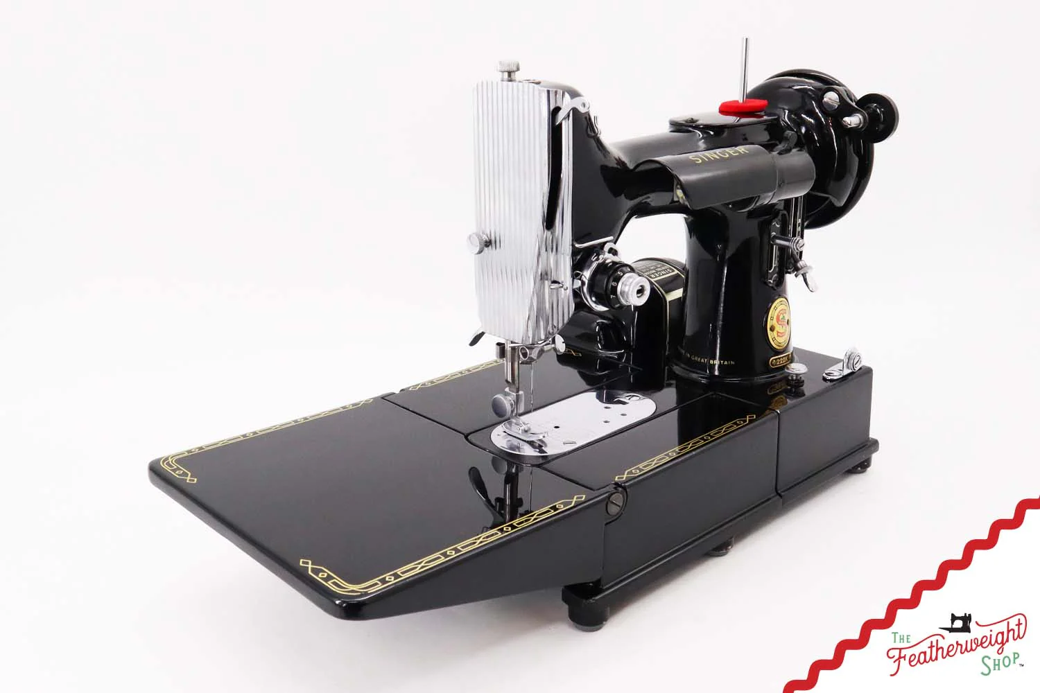 Singer Featherweight 222K Sewing Machine, Red 'S' - ER3172** - 1960 - Image 3
