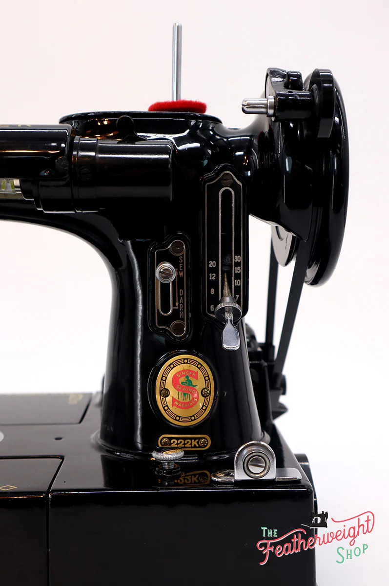 Singer Featherweight 222K Sewing Machine, RED "S" ES167*** - Image 18