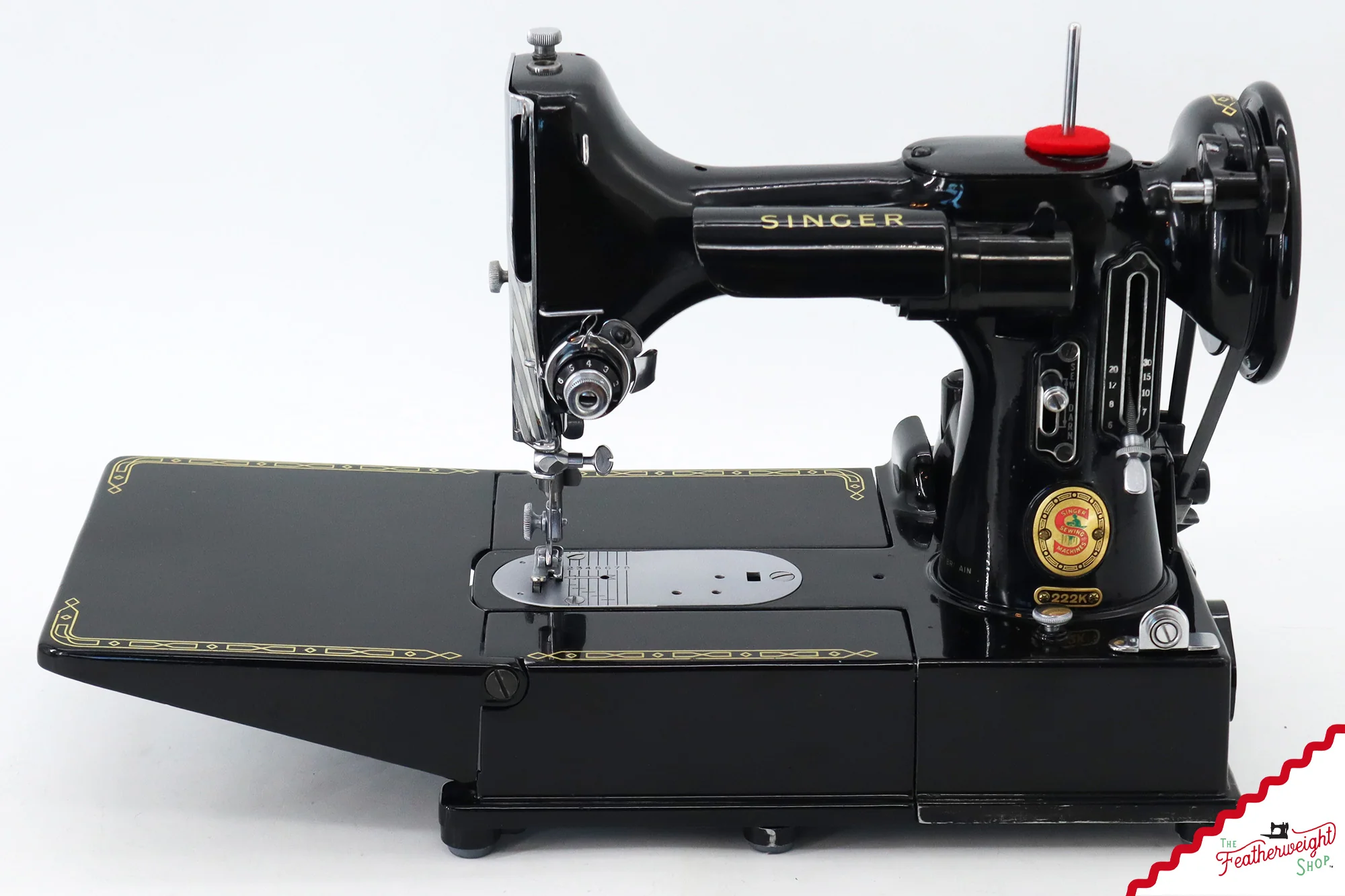 Singer Featherweight 222K Sewing Machine, Red 'S' - ES1670** - 1960