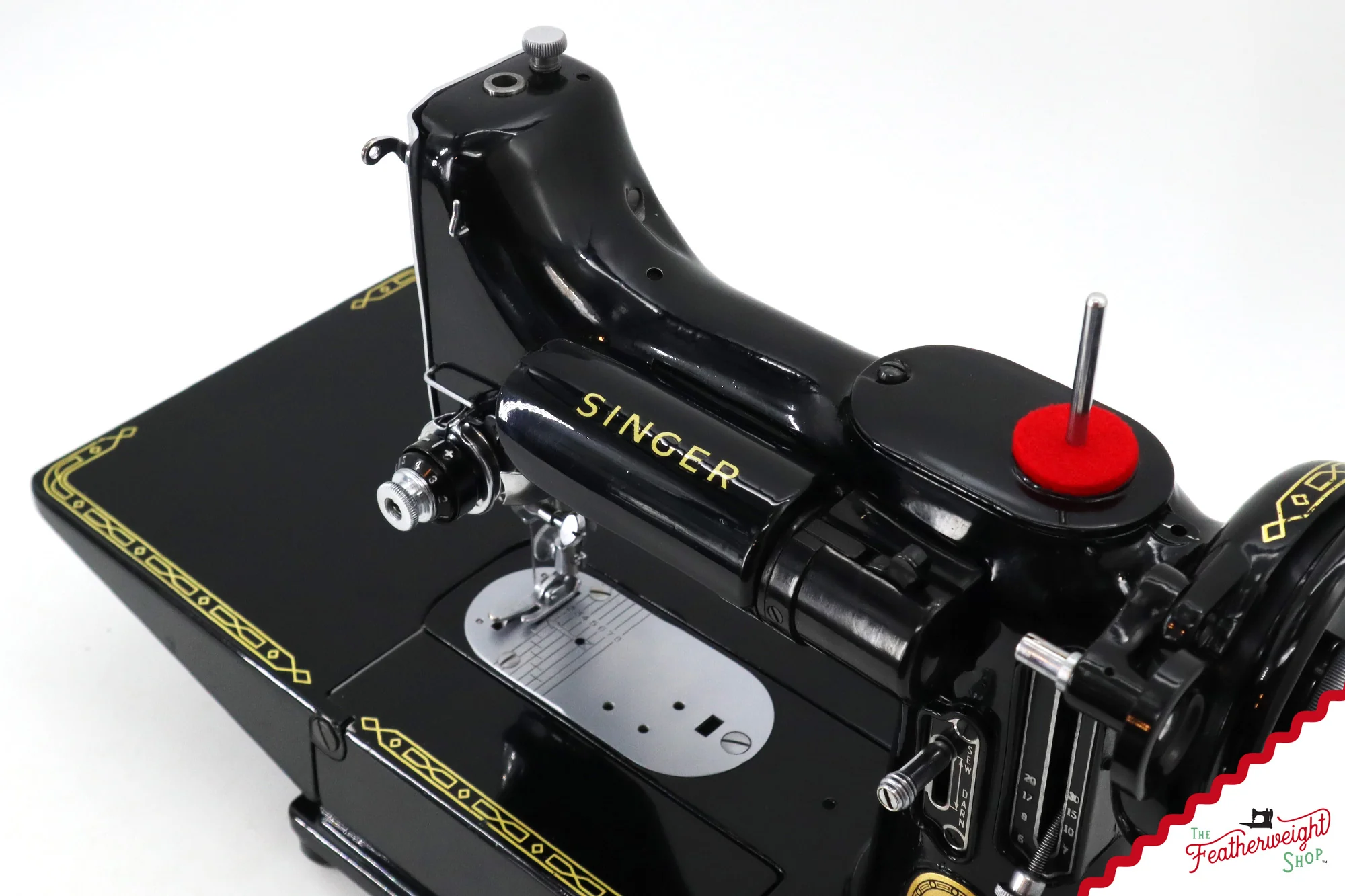 Singer Featherweight 222K Sewing Machine, Red 'S' - ES1670** - 1960 - Image 14