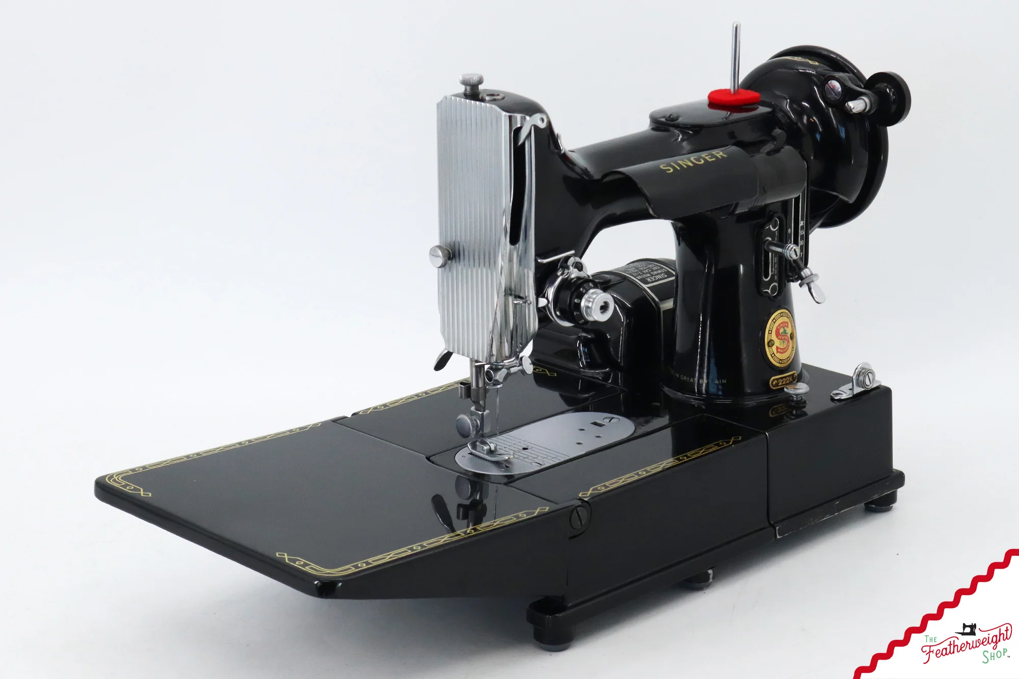 Singer Featherweight 222K Sewing Machine, Red 'S' - ES1670** - 1960 - Image 5