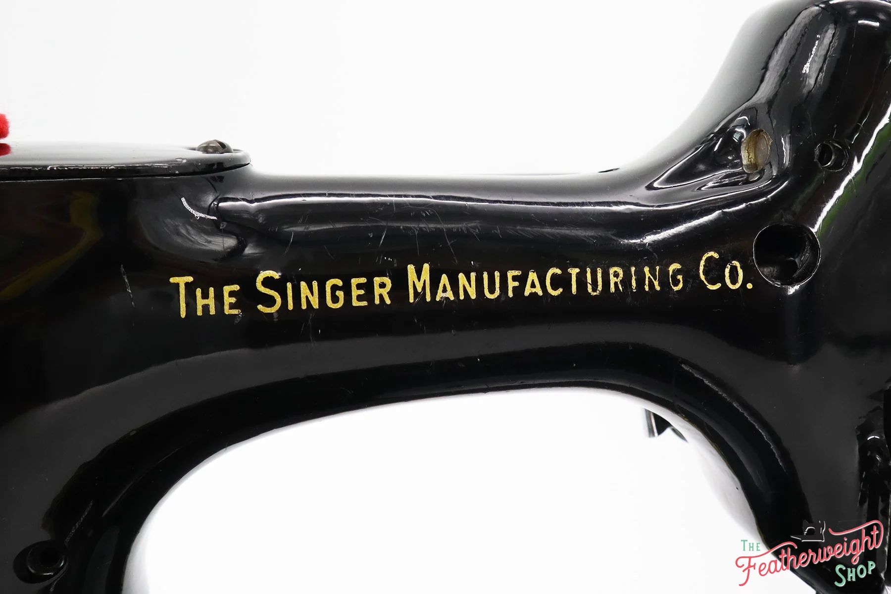 Singer Featherweight 222K Sewing Machine, RED "S" ES355*** - Image 11