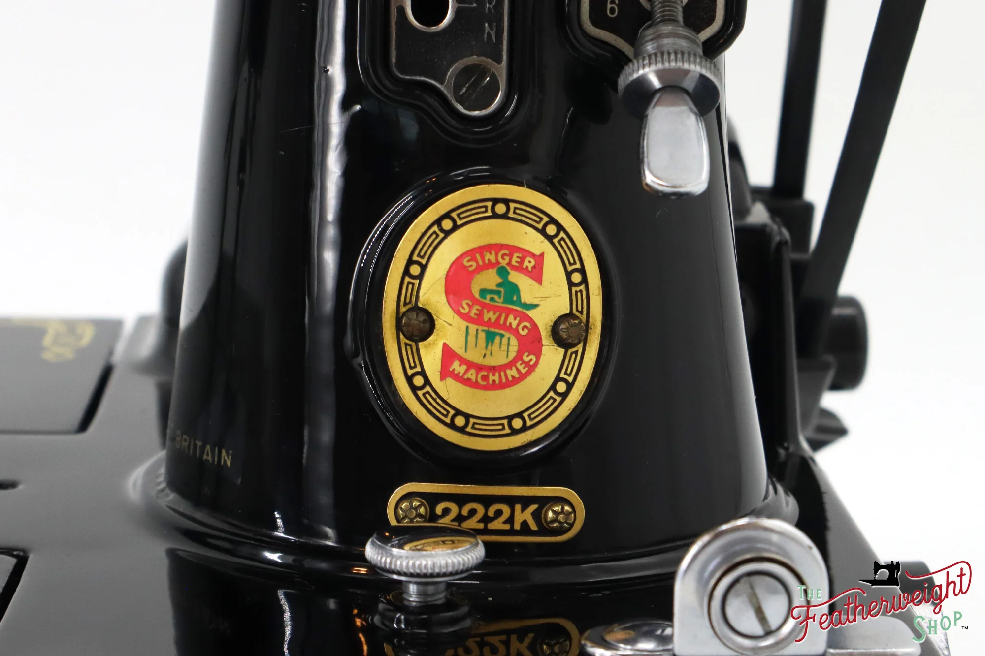 Singer Featherweight 222K Sewing Machine, Red 'S' - ES524*** - 1961 - Image 8