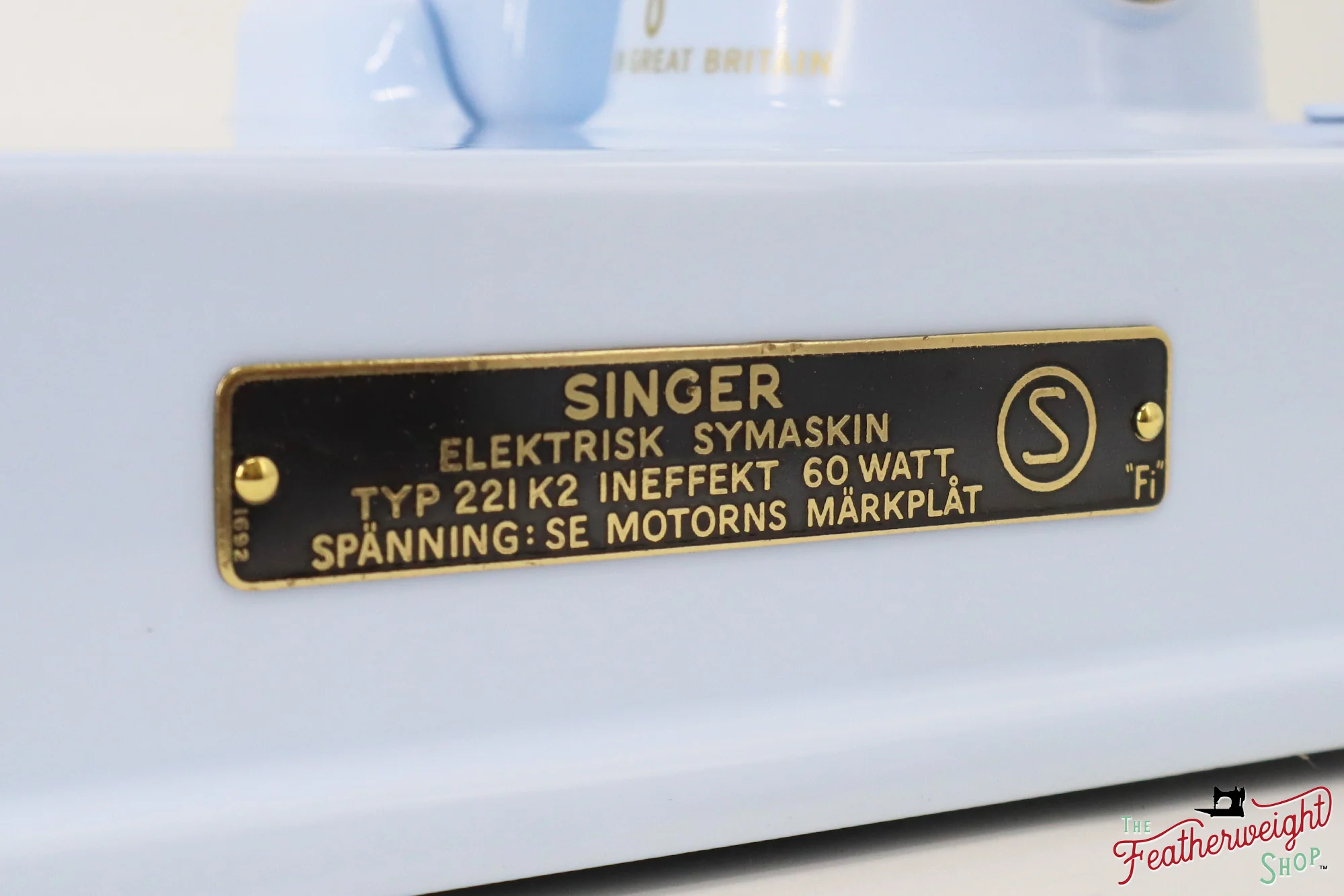 Singer Featherweight Swedish 221K EH138*** - Fully Restored in Cinderella Blue - Image 6
