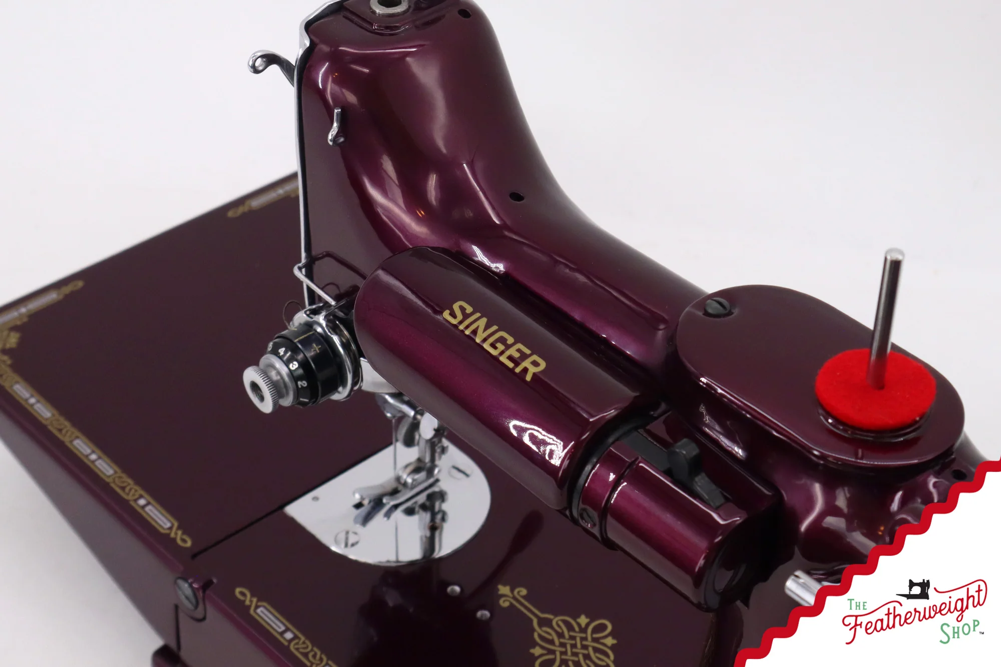 Singer Featherweight Swedish 221K EH236*** - Fully Restored in Star Garnet - Image 13