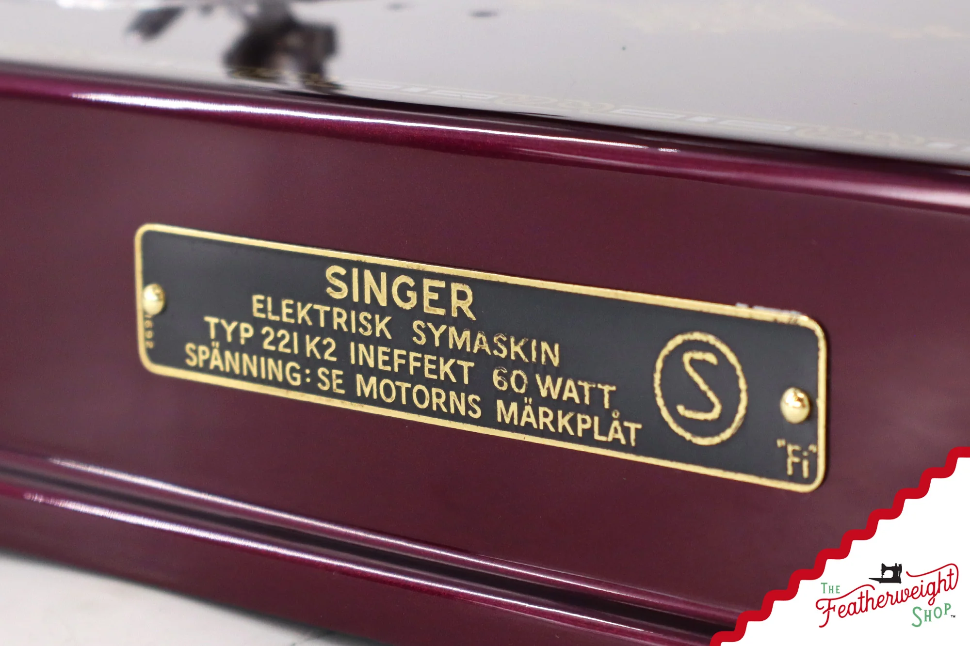 Singer Featherweight Swedish 221K EH236*** - Fully Restored in Star Garnet - Image 8