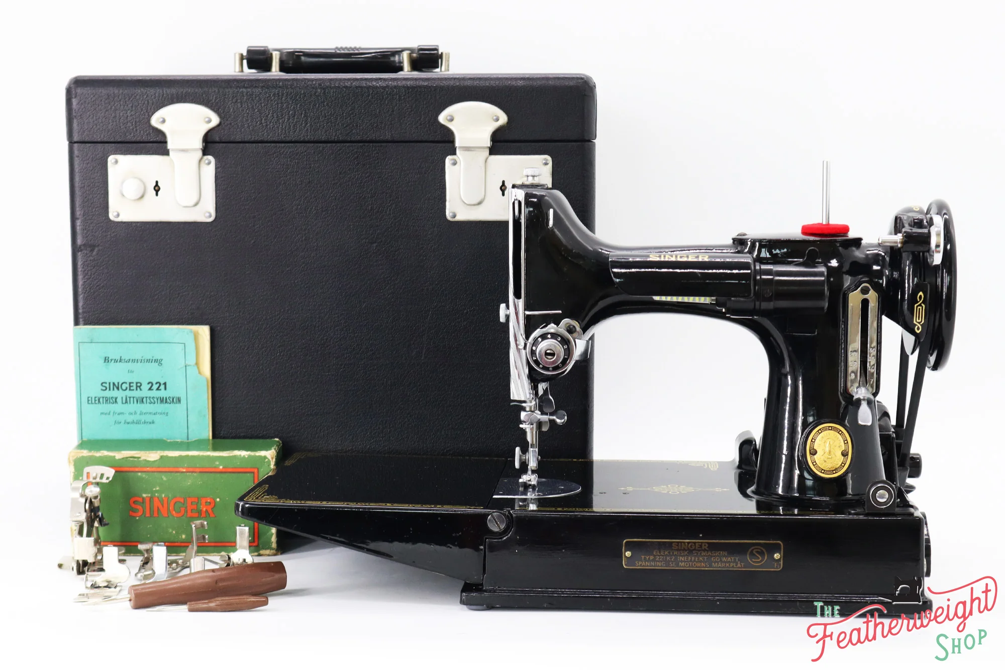 Singer Featherweight Swedish 221K Sewing Machine, EH003*** - Image 2