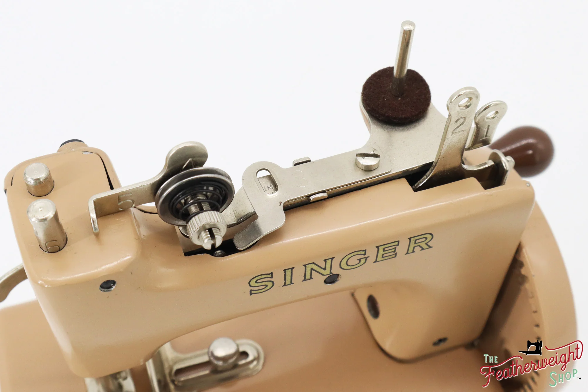 Singer Sewhandy Model 20, Red 'S' - Beige - Complete Set - Image 12