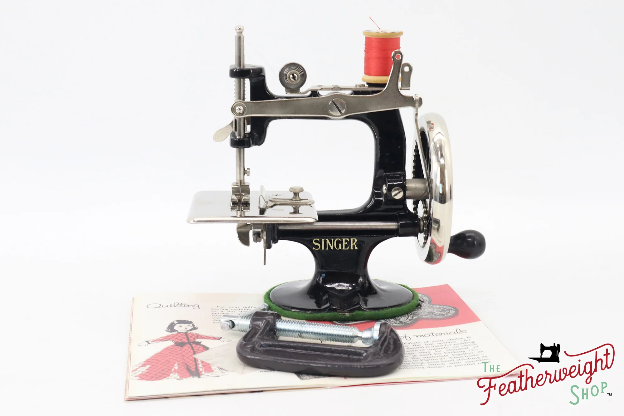 Singer Sewhandy Model 20, Black - Rare U.S.A. Decal - Image 2