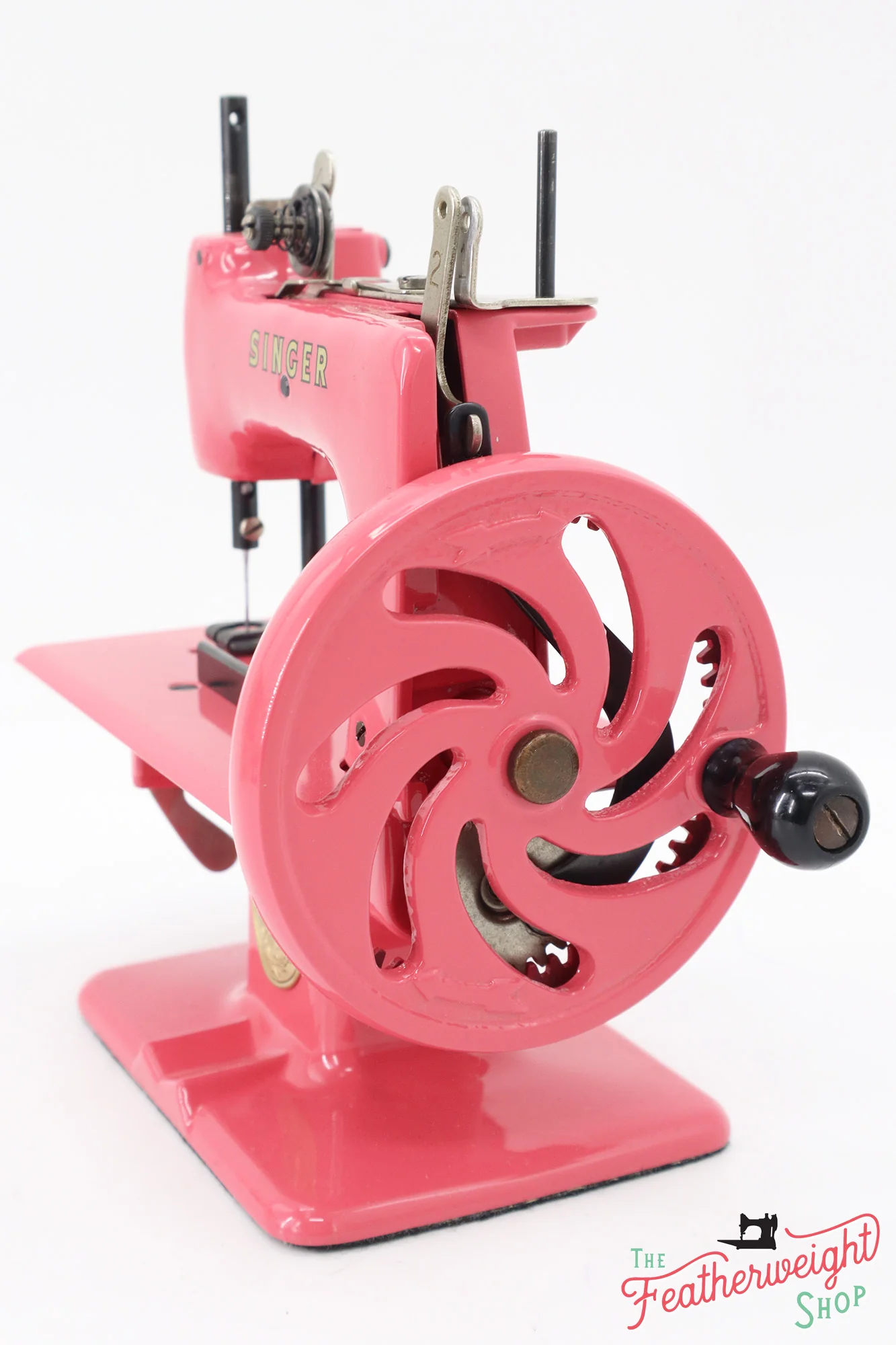 Singer Sewhandy Model 20 - Fully Restored in 'Happy Pink Grapefruit' - Complete Set - Image 11