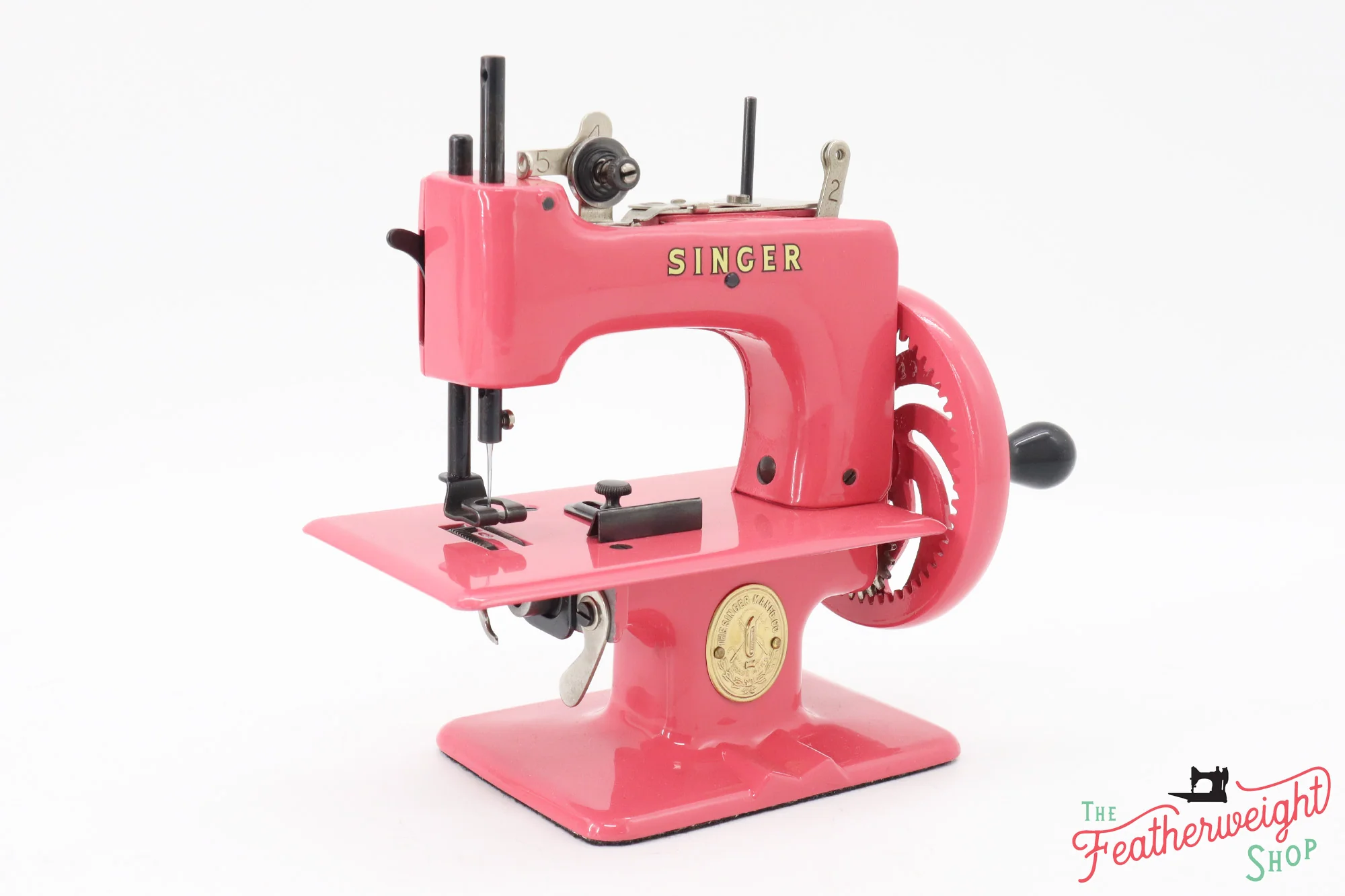 Singer Sewhandy Model 20 - Fully Restored in 'Happy Pink Grapefruit' - Complete Set - Image 3