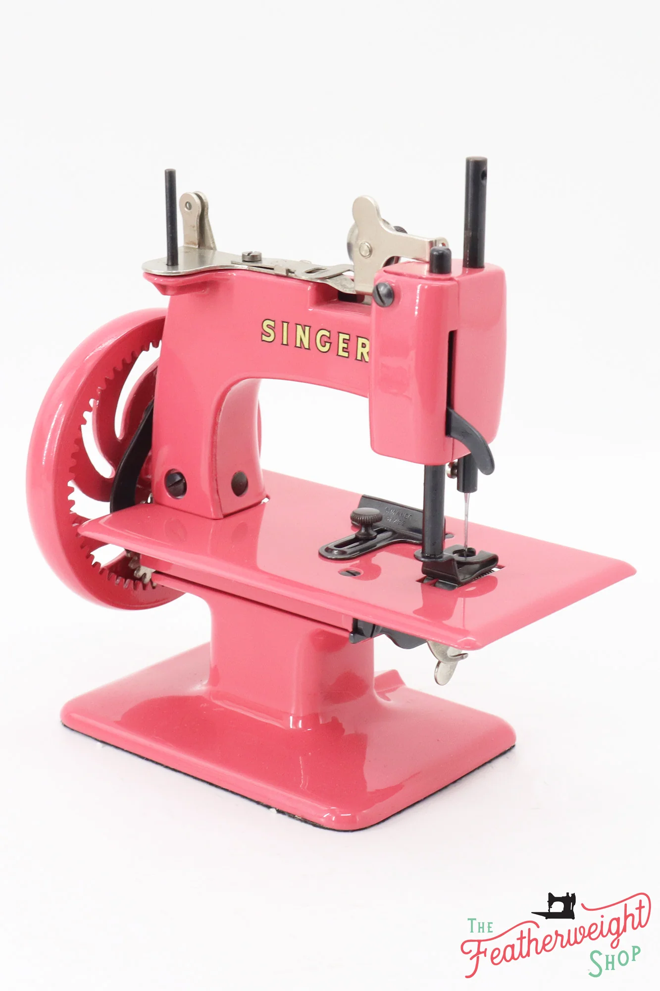 Singer Sewhandy Model 20 - Fully Restored in 'Happy Pink Grapefruit' - Complete Set - Image 5