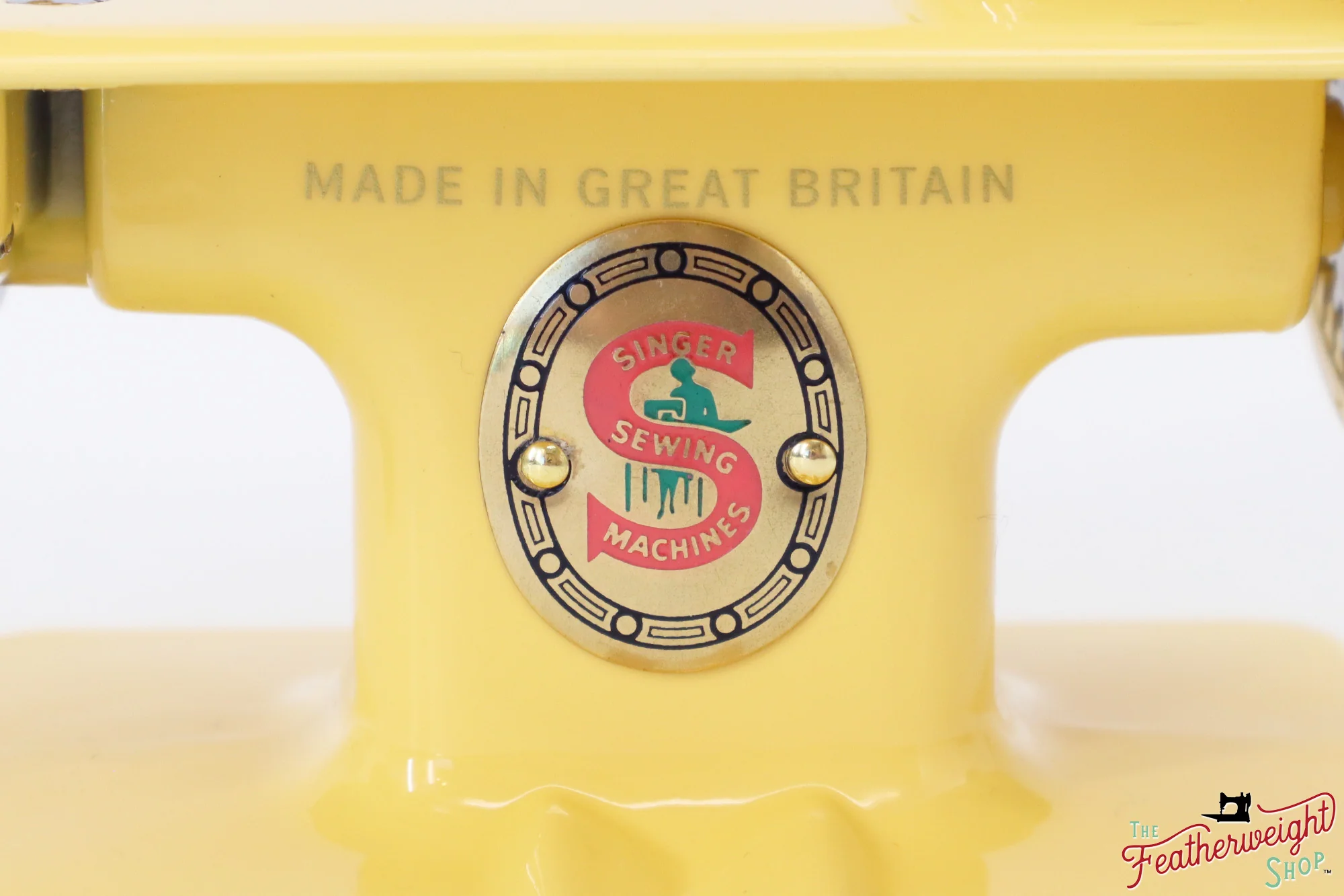 Singer Sewhandy Model 20, Red 'S' - Fully Restored in Happy Yellow, April 2024 - Image 10