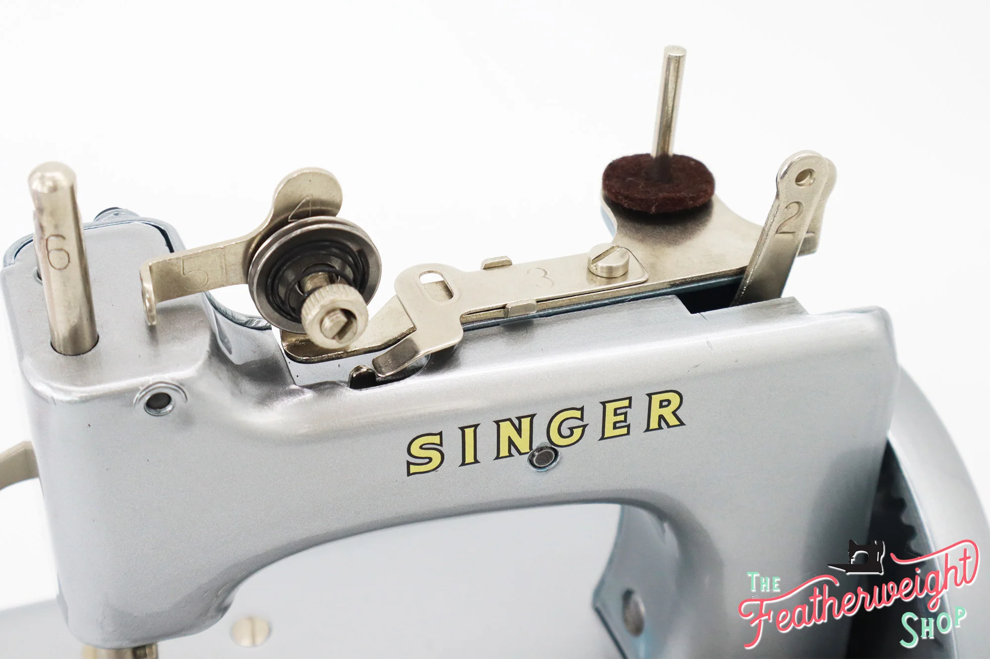 Singer Sewhandy Model 20 - Fully Restored in Silver - Image 9