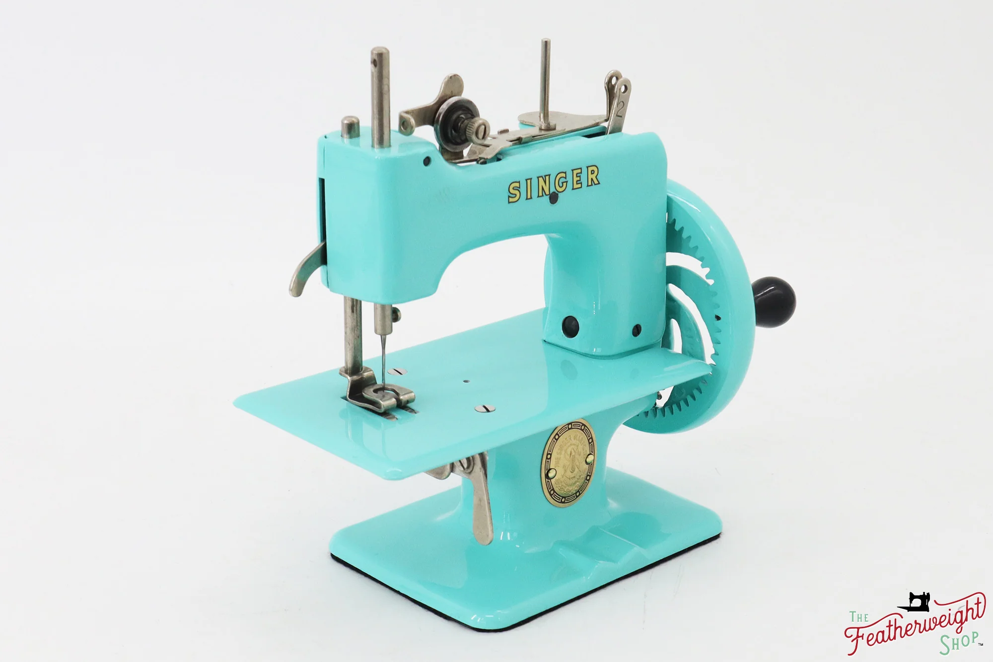 Singer Sewhandy Model 20 - Fully Restored in Tiffany Blue - March 2024, Faire - Image 3