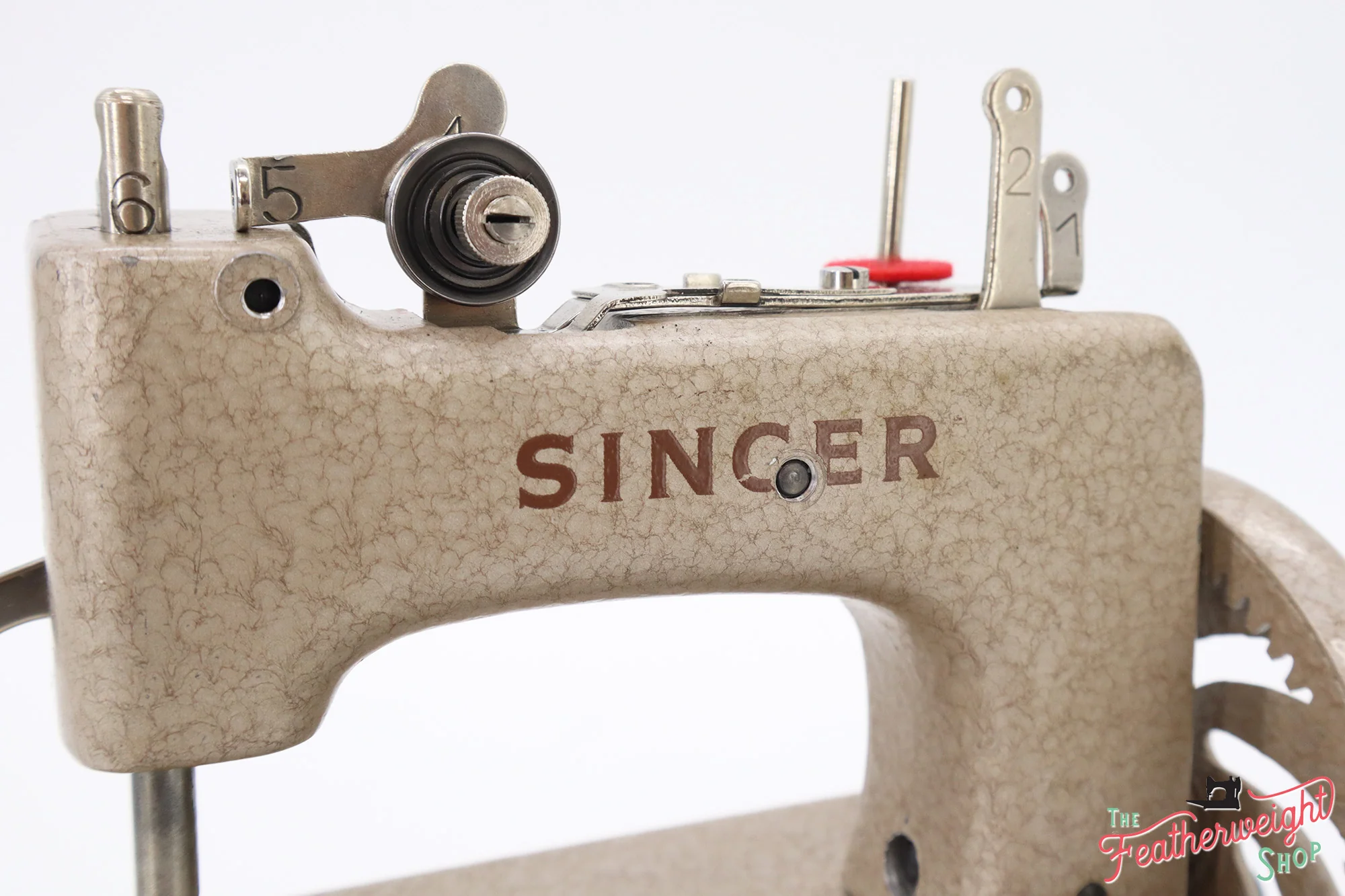 Singer Sewhandy Model 20 - Hammered Wispy Mauve - RARE, Complete Set - Image 7