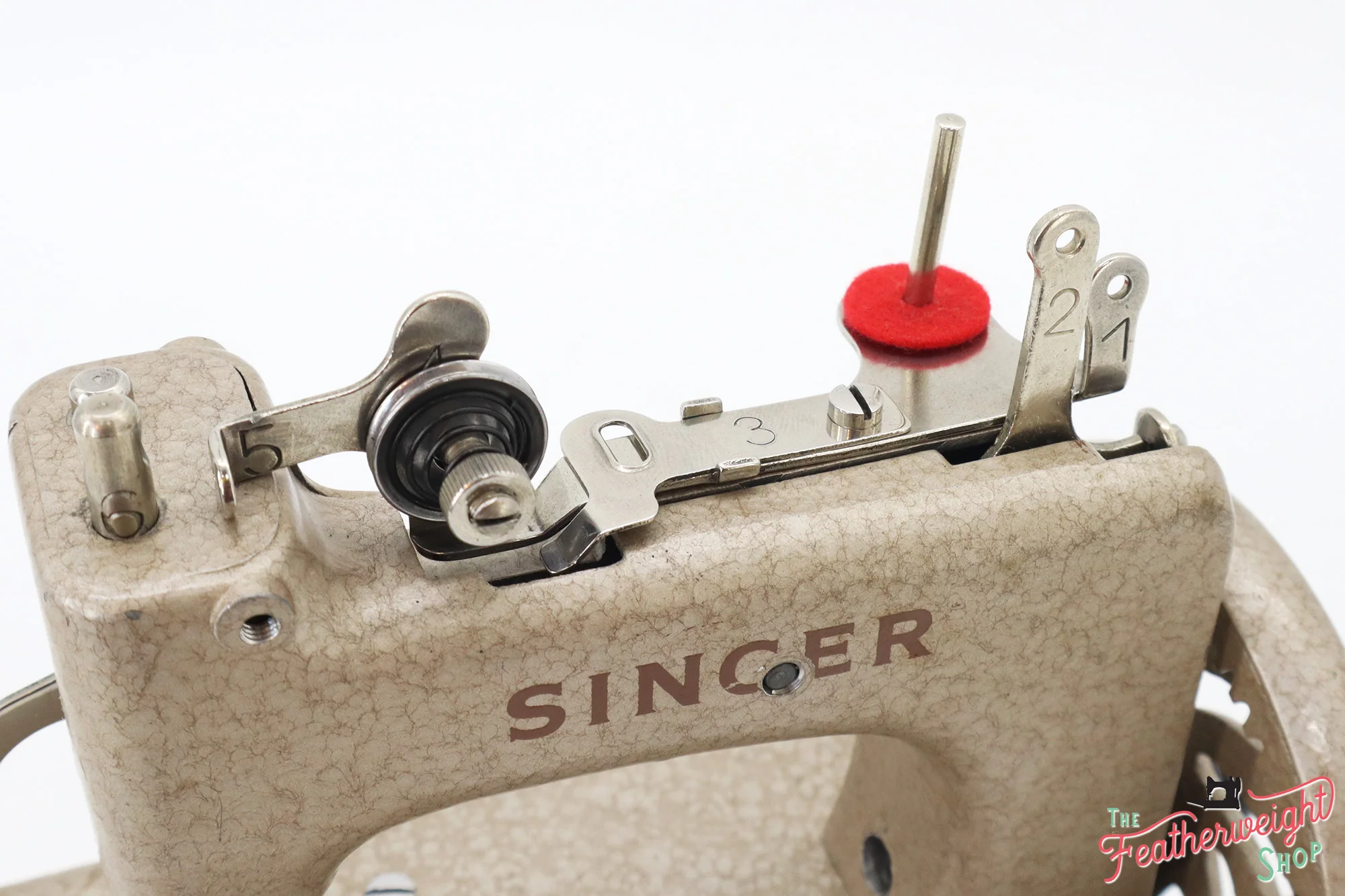 Singer Sewhandy Model 20 - Hammered Wispy Mauve - RARE, Complete Set - Image 8