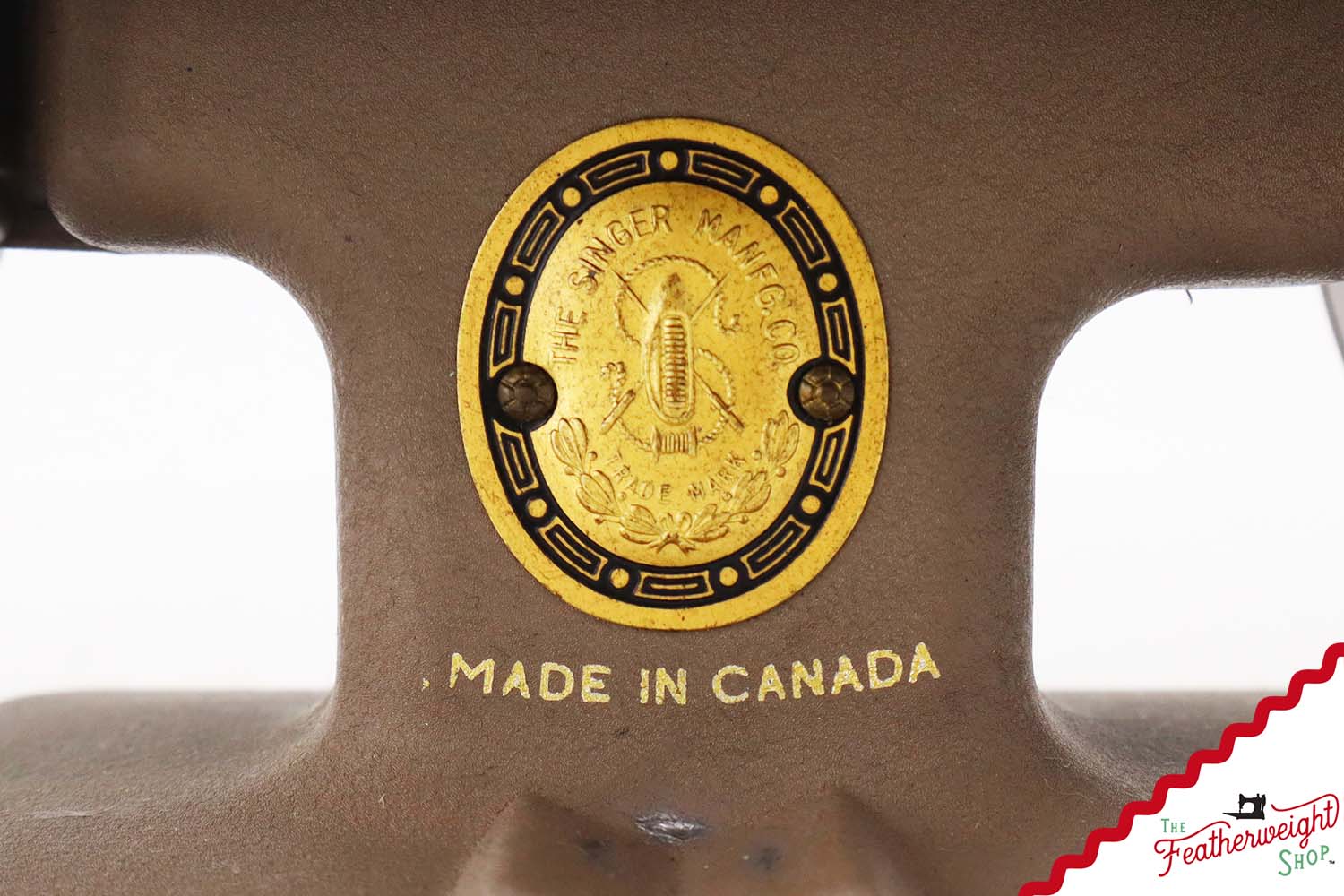 Singer Sewhandy Model 20, Warm Taupe - Made in Canada Decal - October 2025, Faire - Image 3