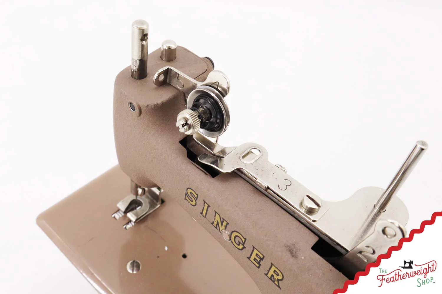 Singer Sewhandy Model 20, Warm Taupe - Made in U.S.A. Decal - Holiday Faire 2025 - Image 10
