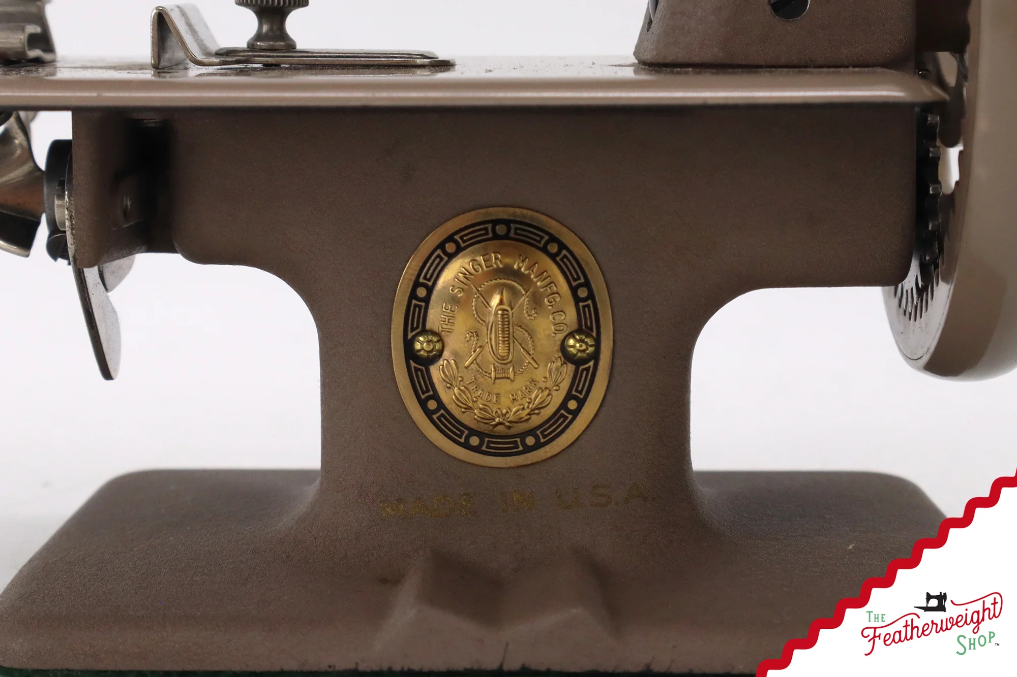 Singer Sewhandy Model 20, Warm Taupe - Made in U.S.A. Decal - July 2025, Faire - Image 11