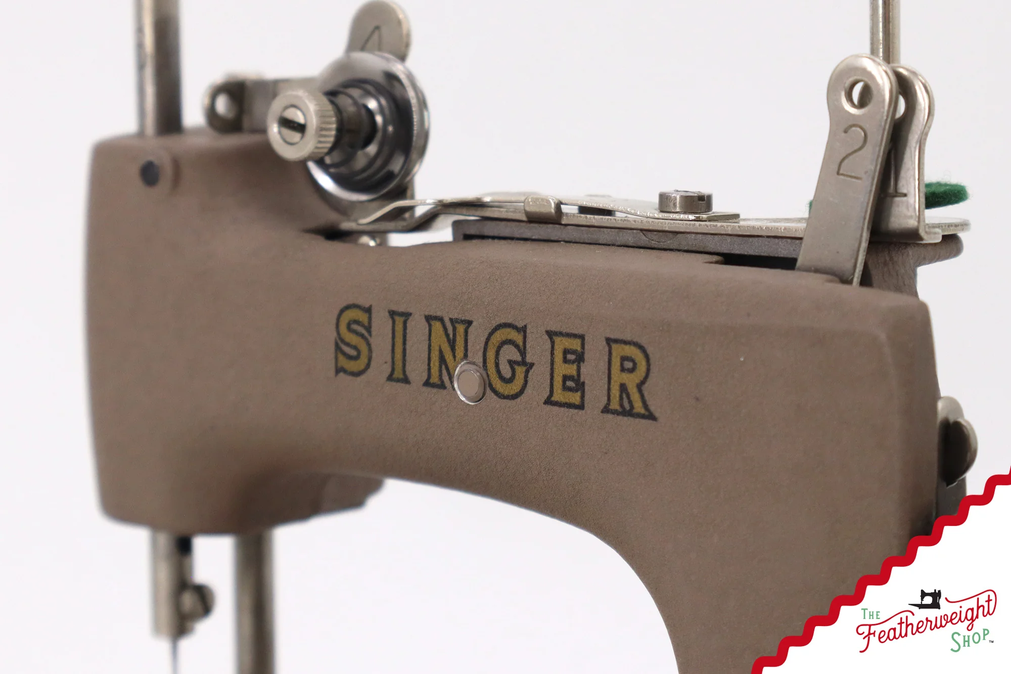 Singer Sewhandy Model 20, Warm Taupe - Made in U.S.A. Decal - July 2025, Faire - Image 9