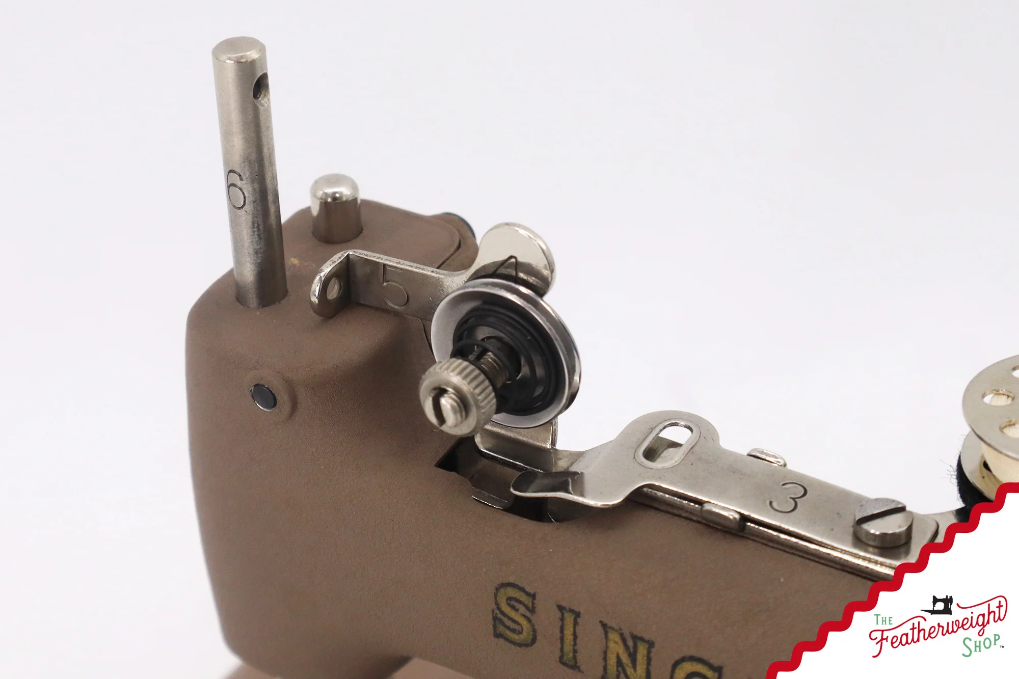 Singer Sewhandy Model 20 - Wrinkle / Warm Taupe, Complete Case Set! June 2025 - Image 11