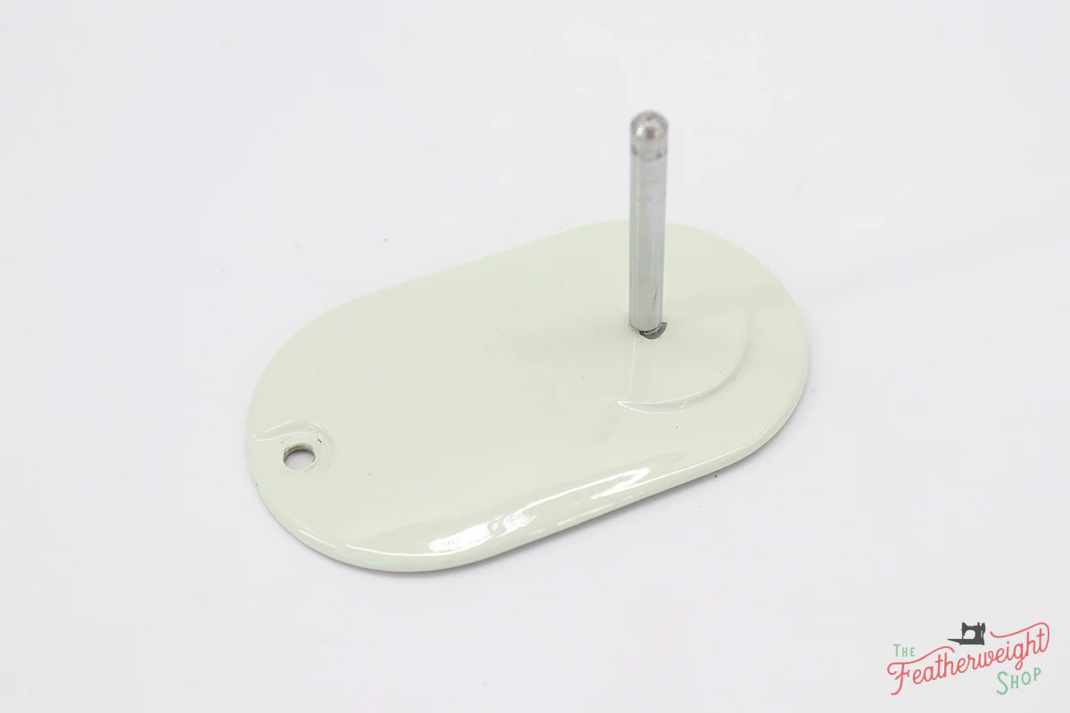 Spool Pin Cover Plate, White Singer Featherweight 221K (Vintage Original)