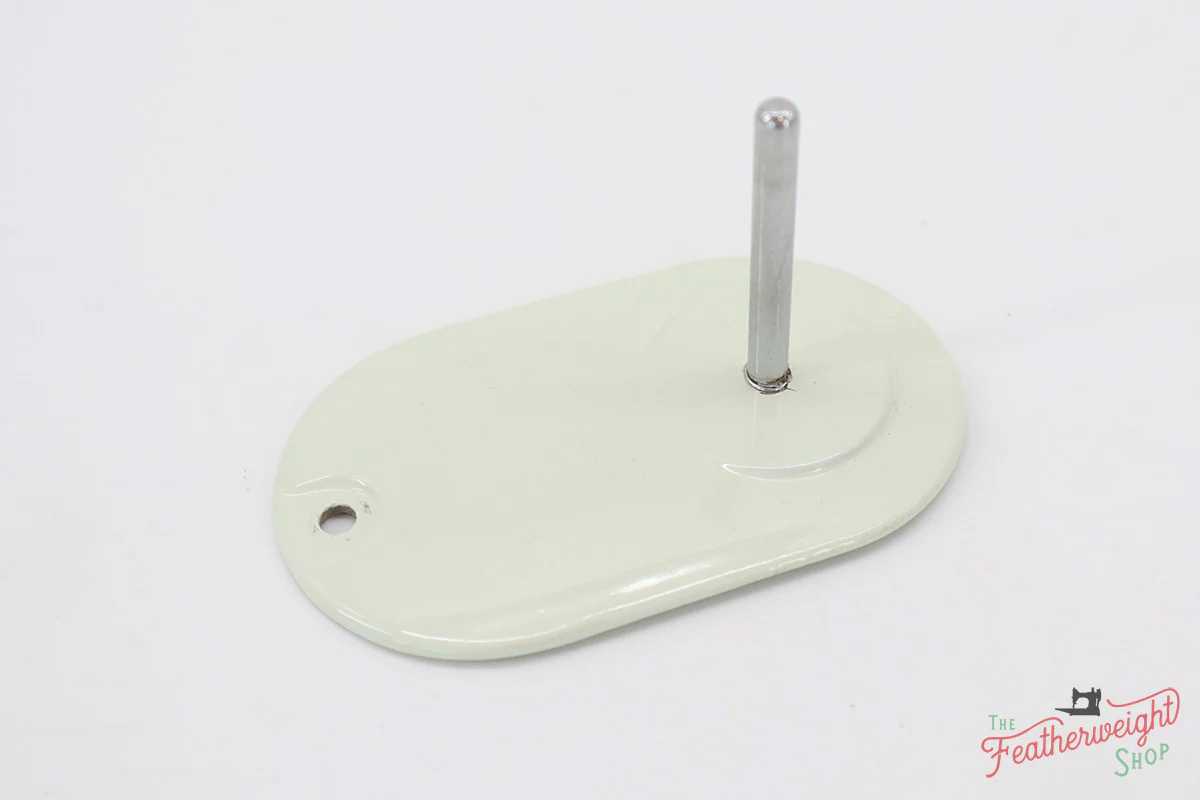 Spool Pin Cover Plate, White Singer Featherweight 221K (Vintage Original) - Image 2